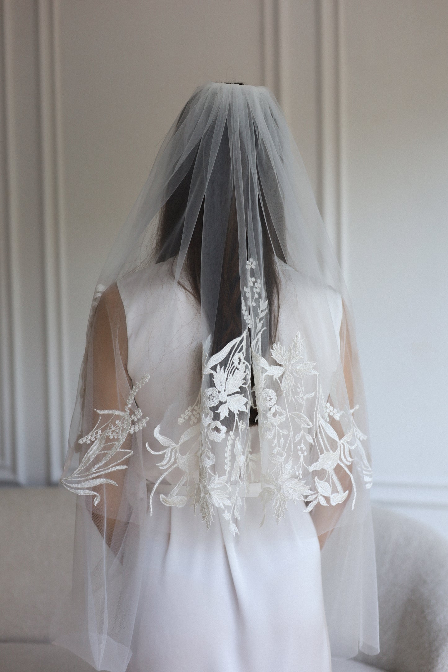 JULIA FLORAL VEIL - MariaVeils