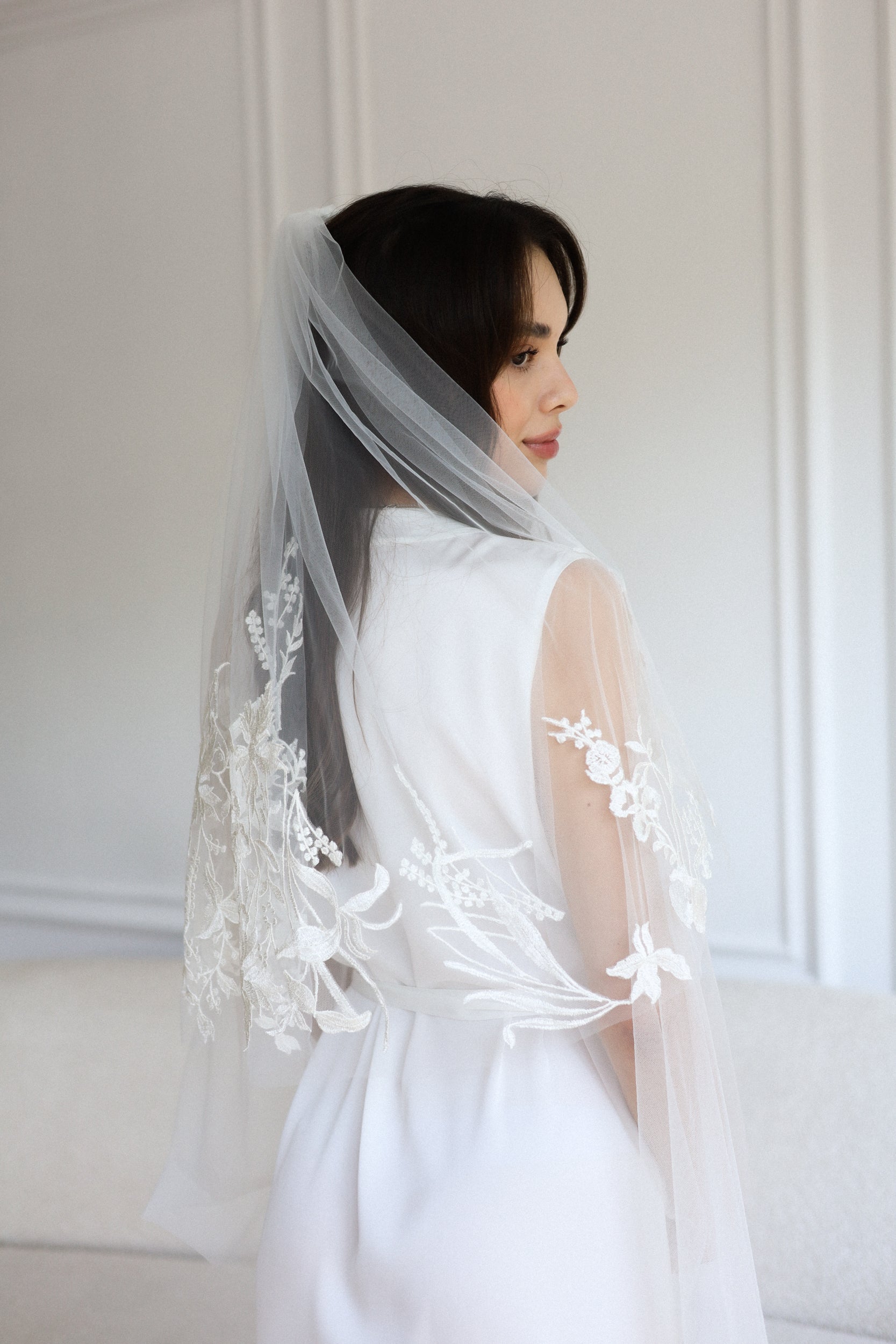 JULIA FLORAL VEIL - MariaVeils