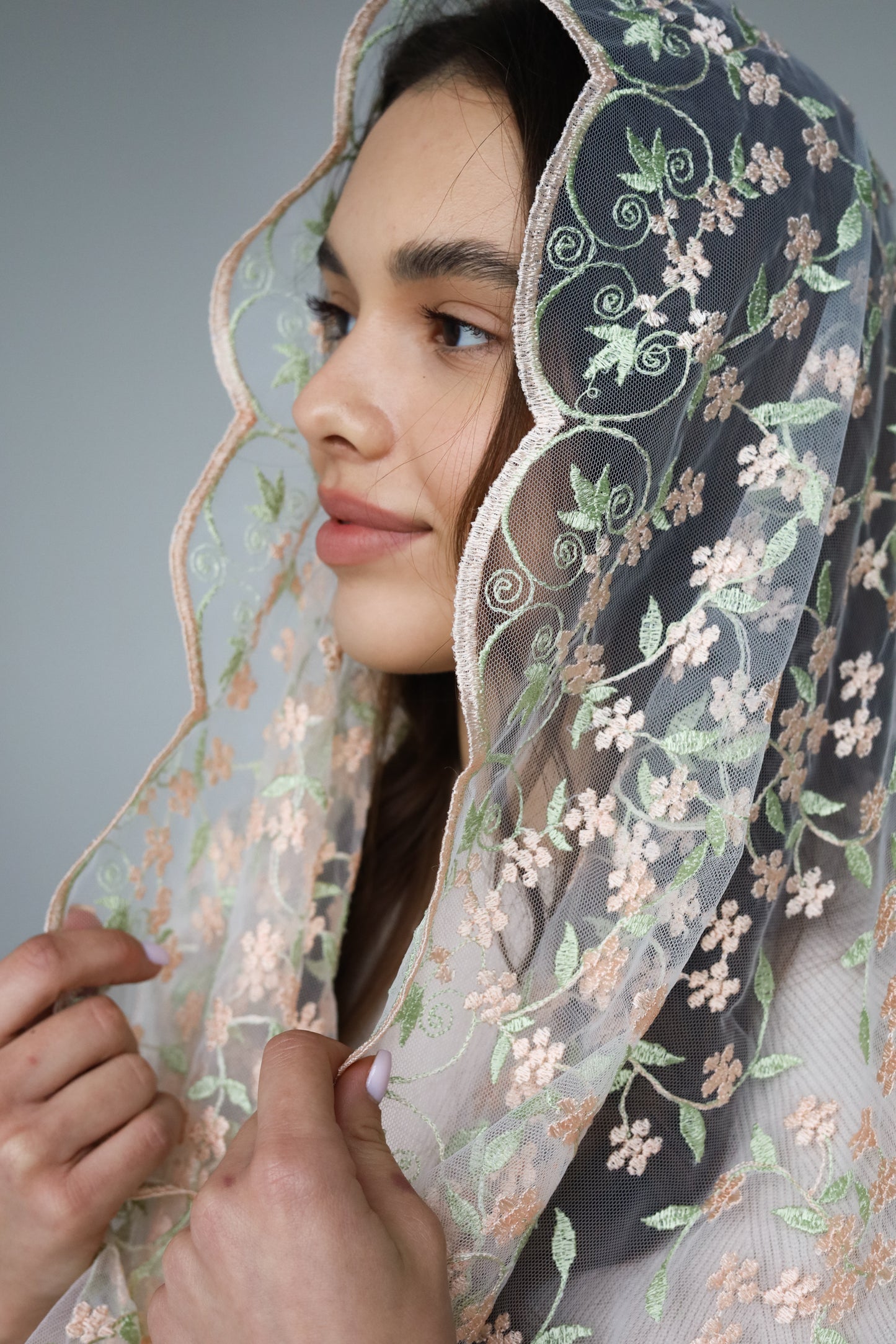 PEACH & PISTACHIO VEIL