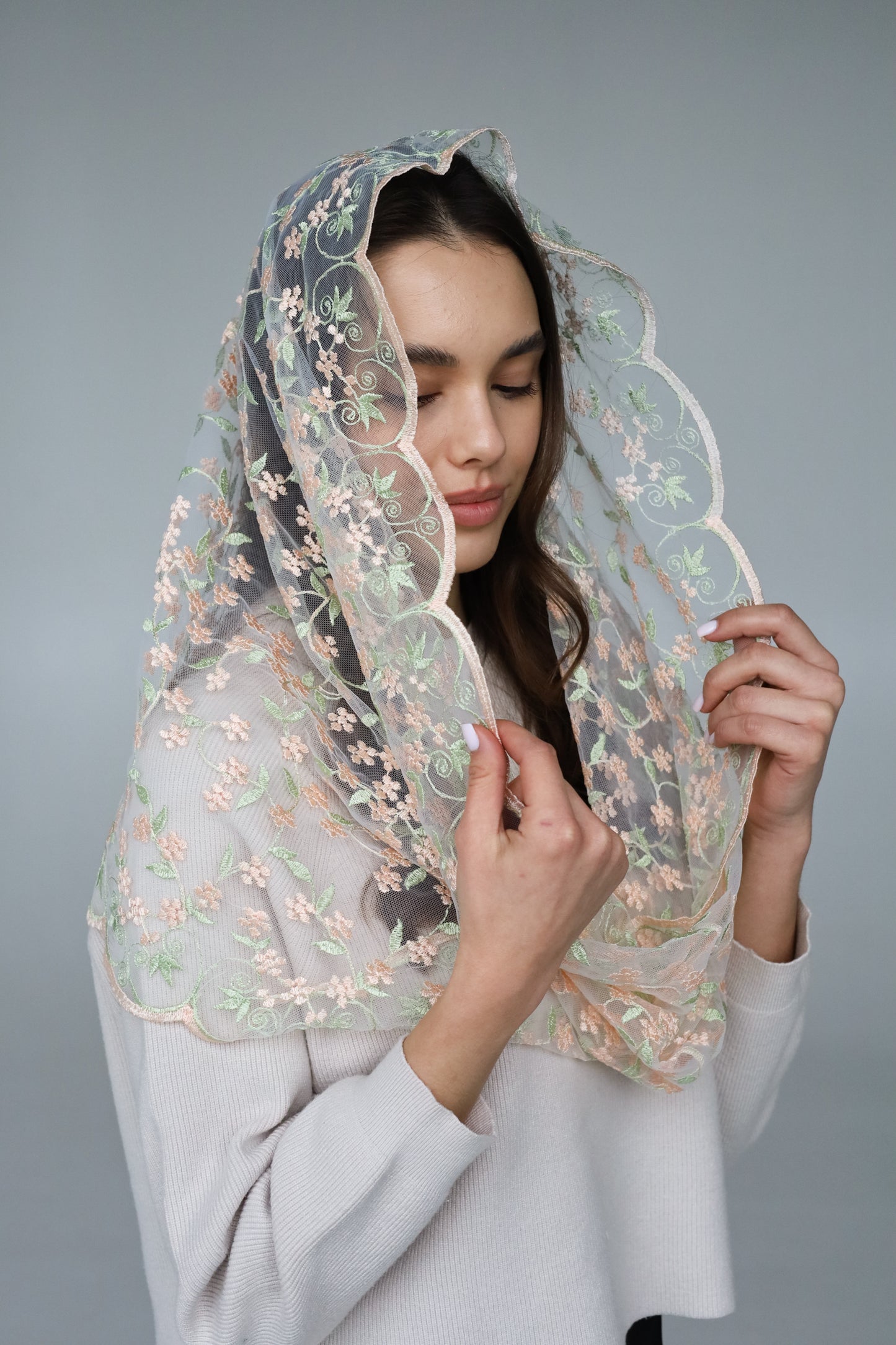 PEACH & PISTACHIO VEIL