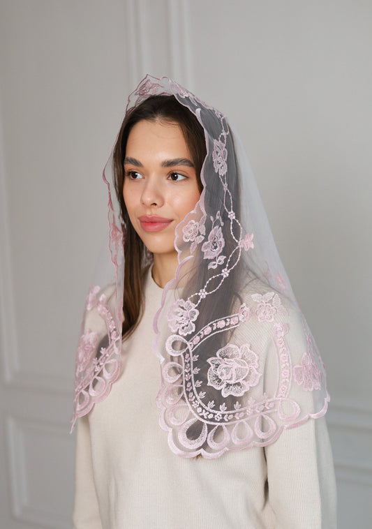 SHORT PINK VEIL