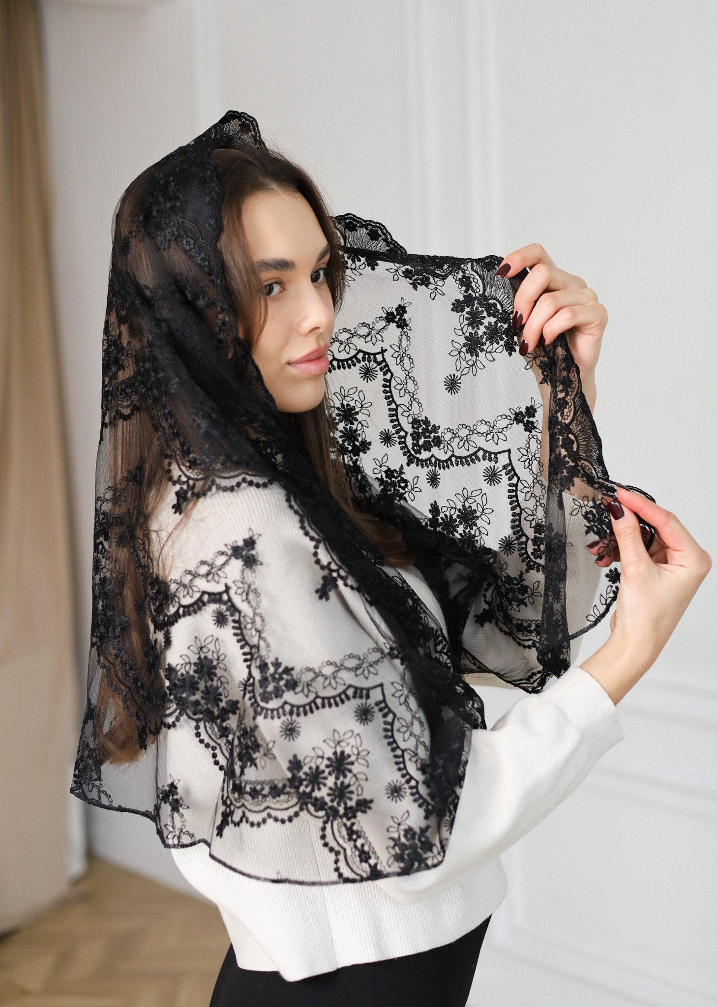 NEW BLACK MANTILLA - MariaVeils