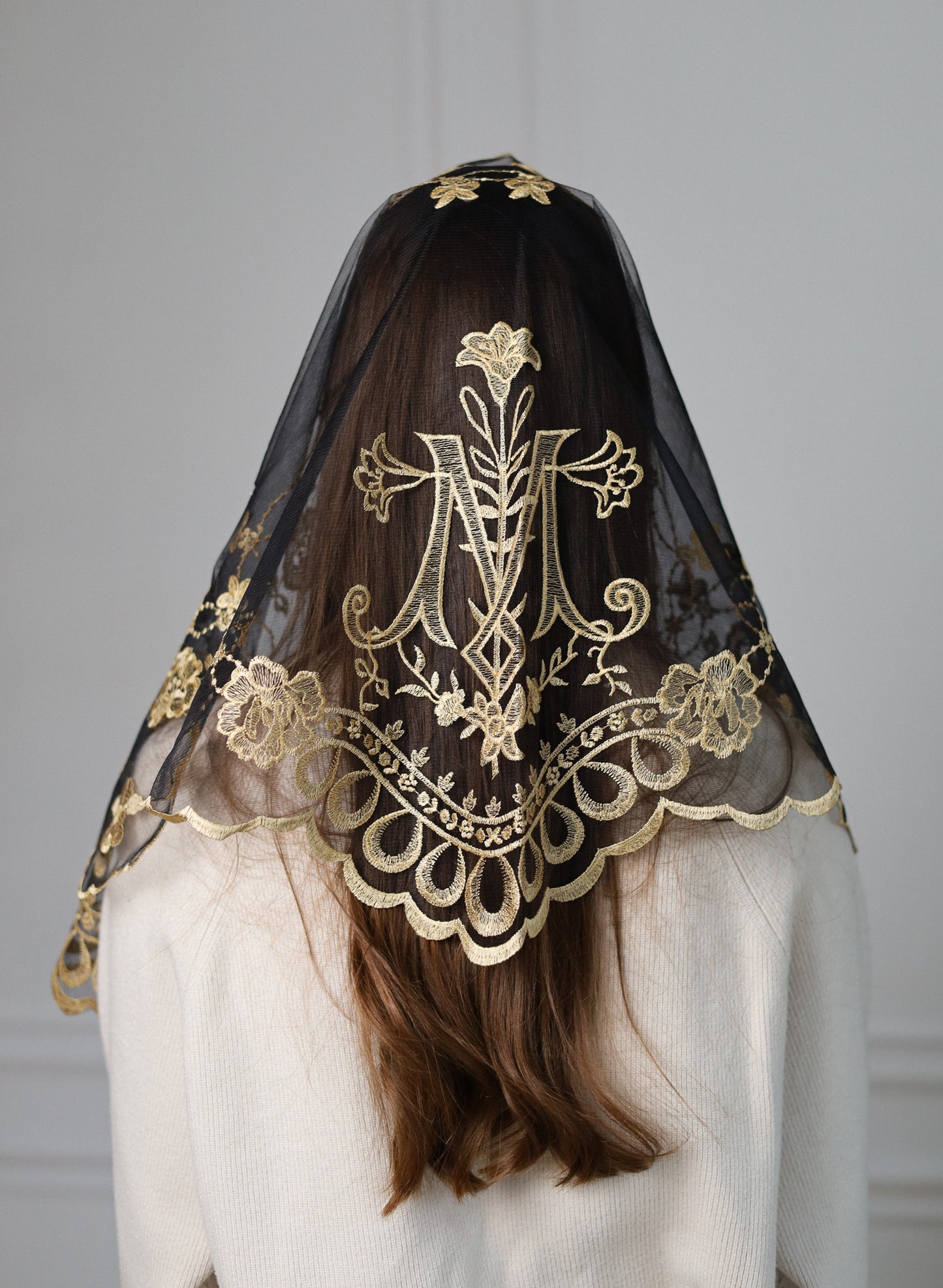 SHORT GOLD VEIL - MariaVeils
