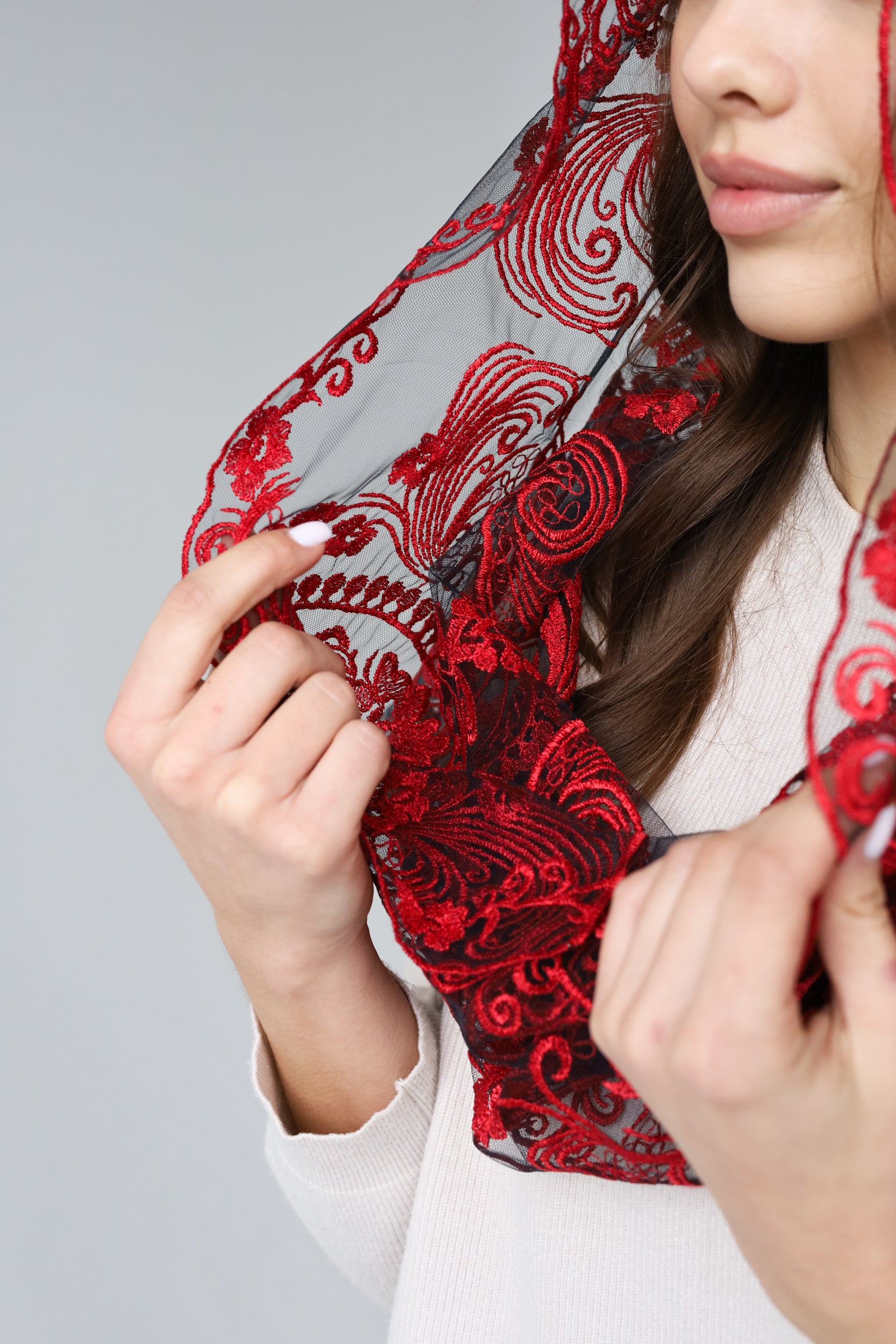 RED INFINITY VEIL - MariaVeils