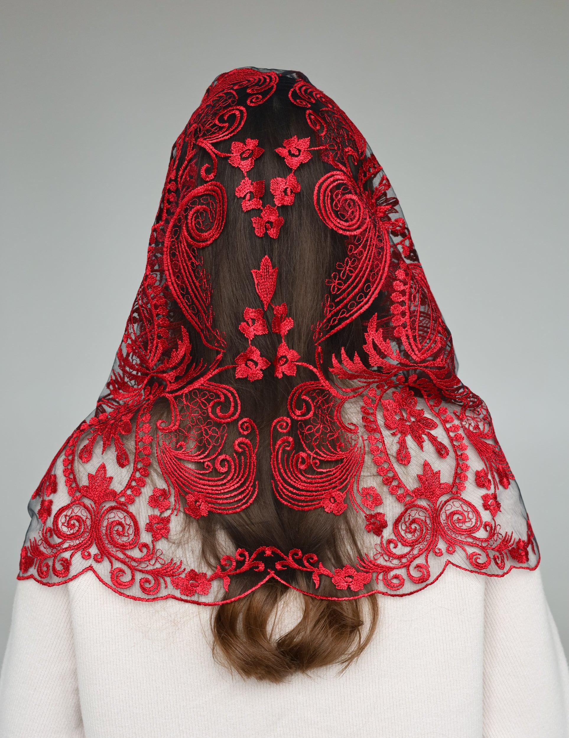 RED INFINITY VEIL - MariaVeils