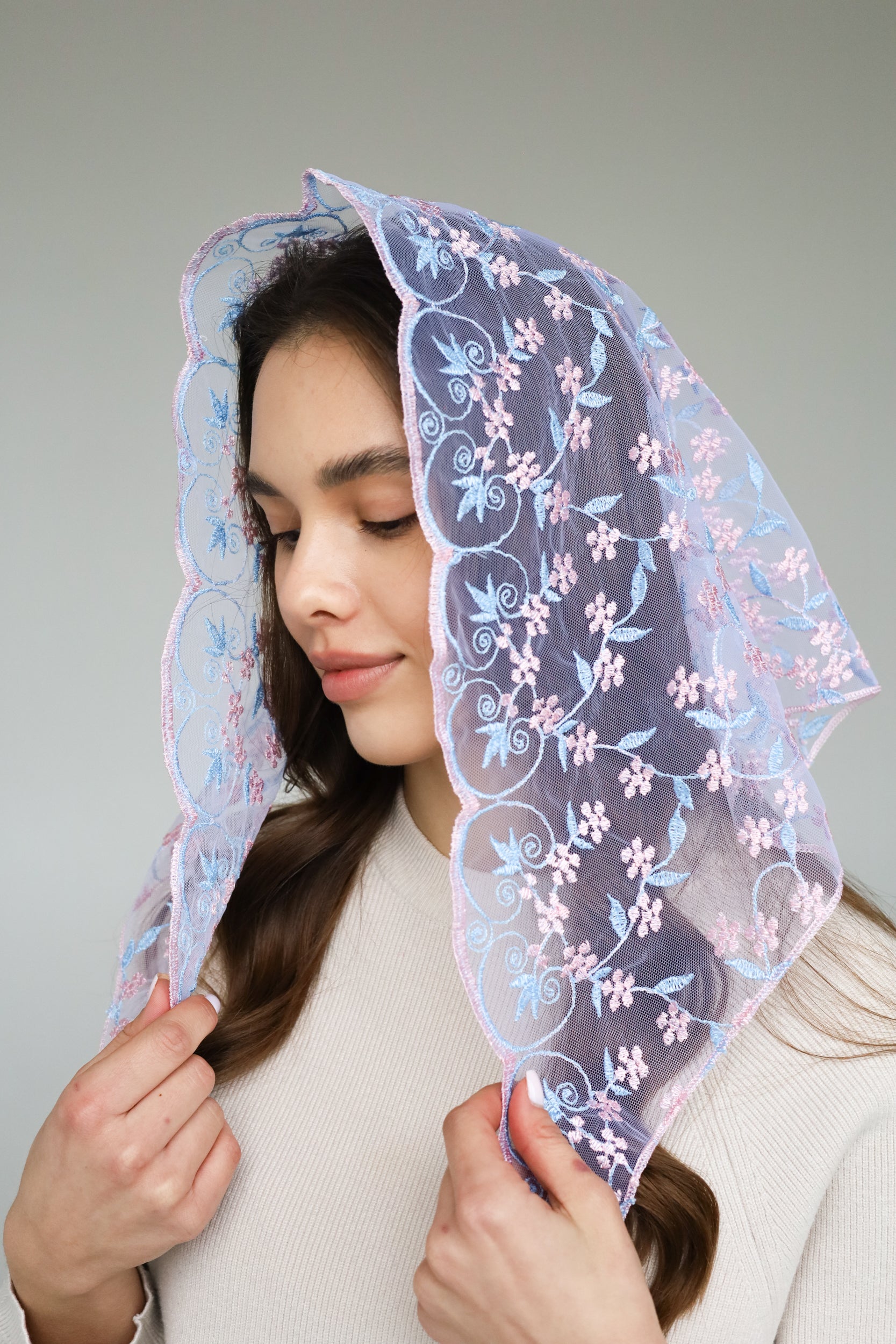 PINK & BLUE VEIL - MariaVeils