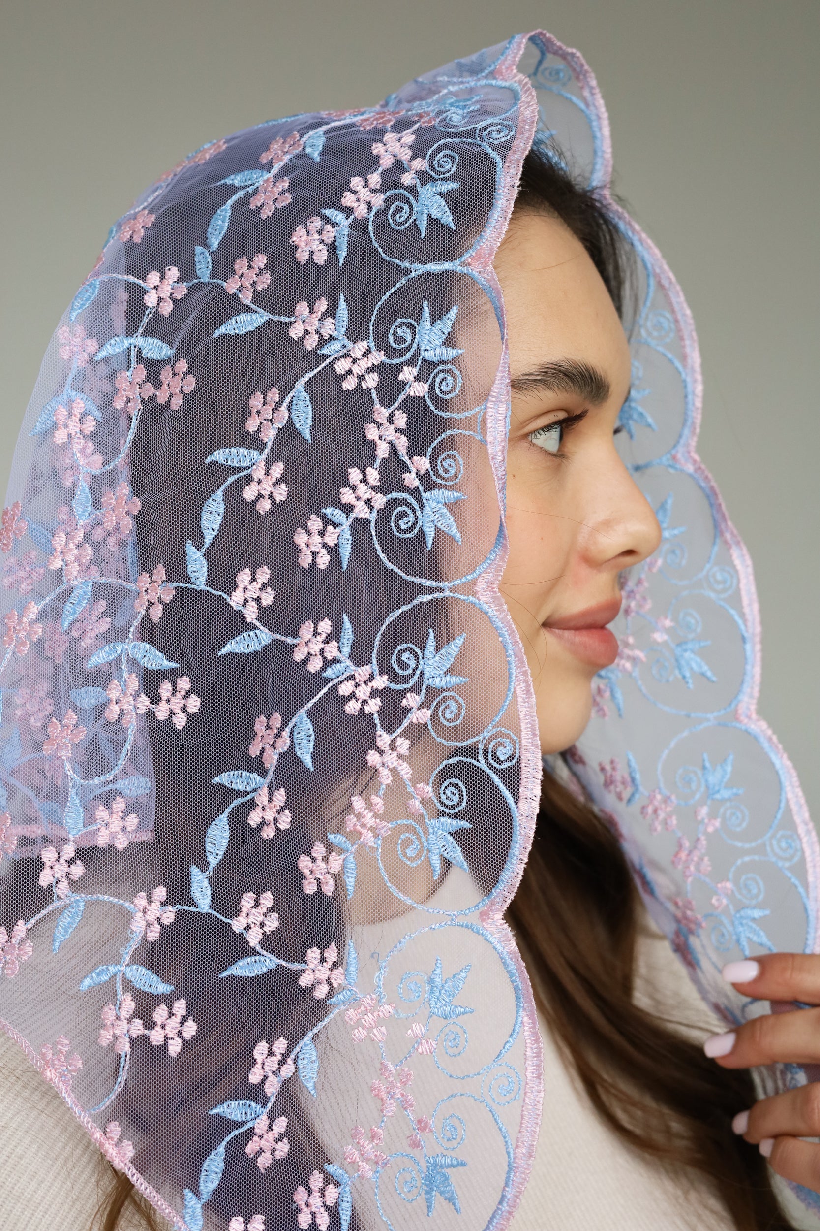 PINK & BLUE VEIL - MariaVeils
