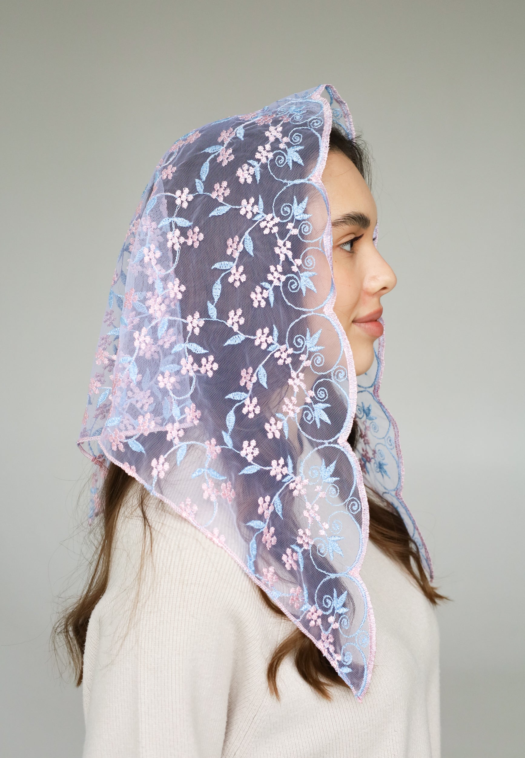 PINK & BLUE VEIL - MariaVeils