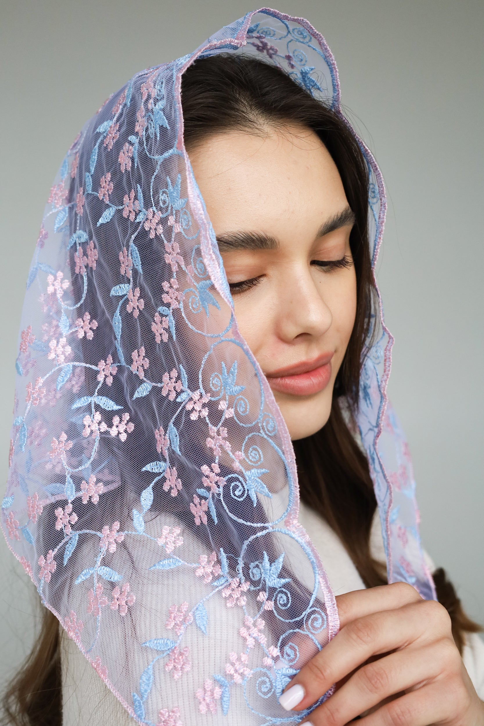PINK & BLUE VEIL - MariaVeils