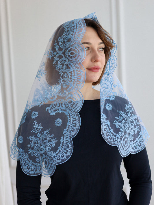 LIGHT BLUE NEW VEIL - MariaVeils