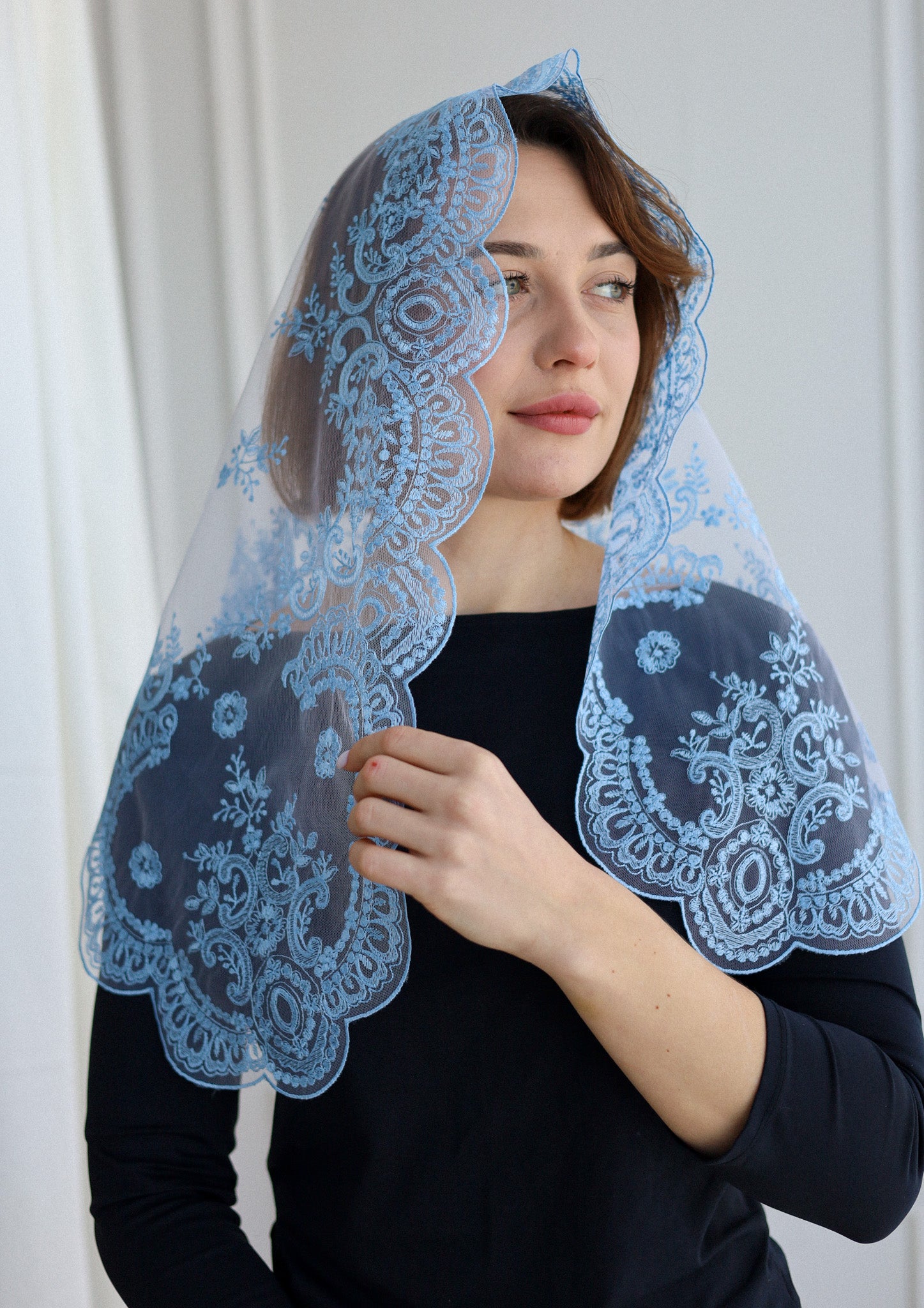 LIGHT BLUE NEW VEIL - MariaVeils