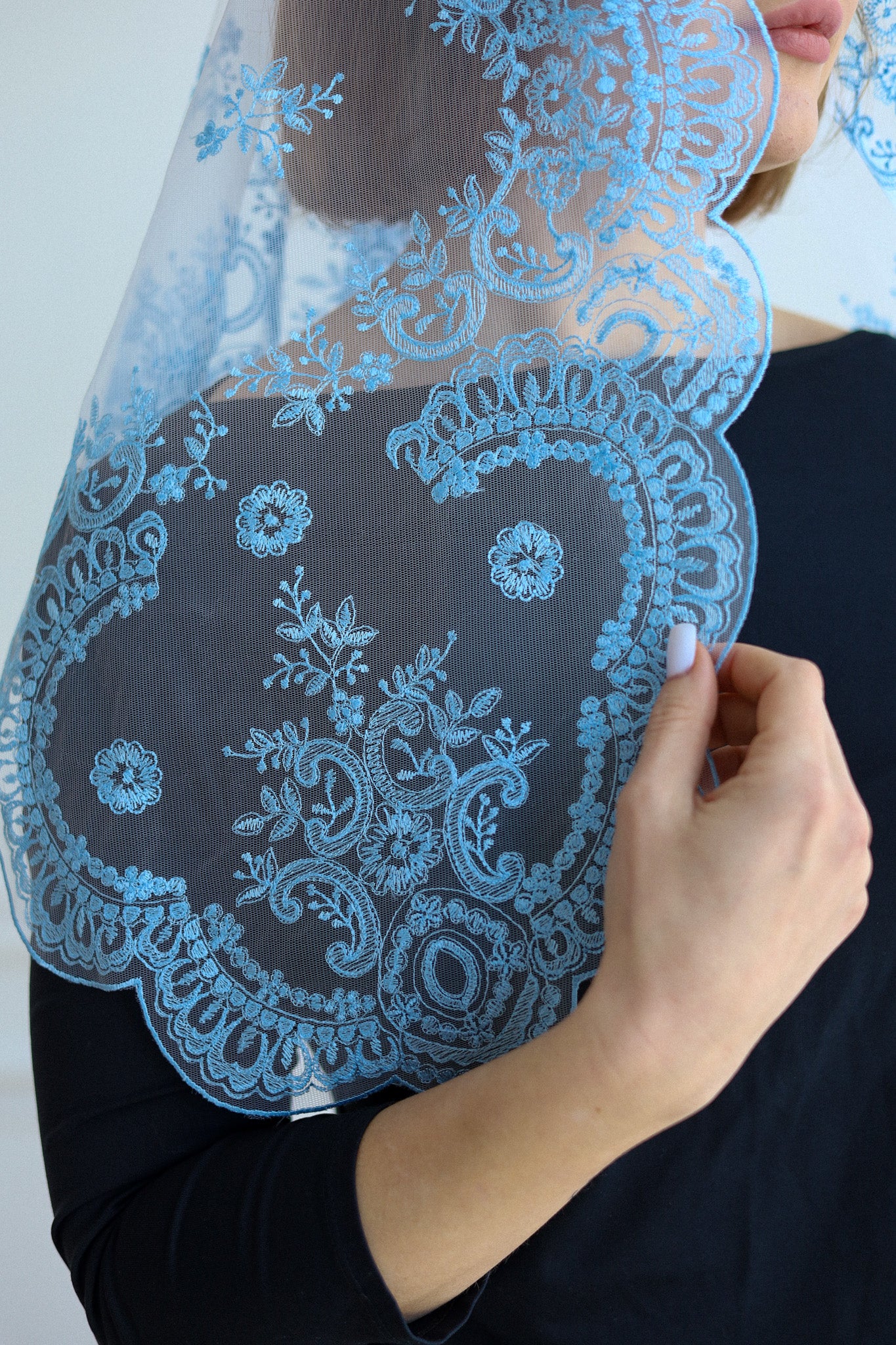 LIGHT BLUE NEW VEIL - MariaVeils