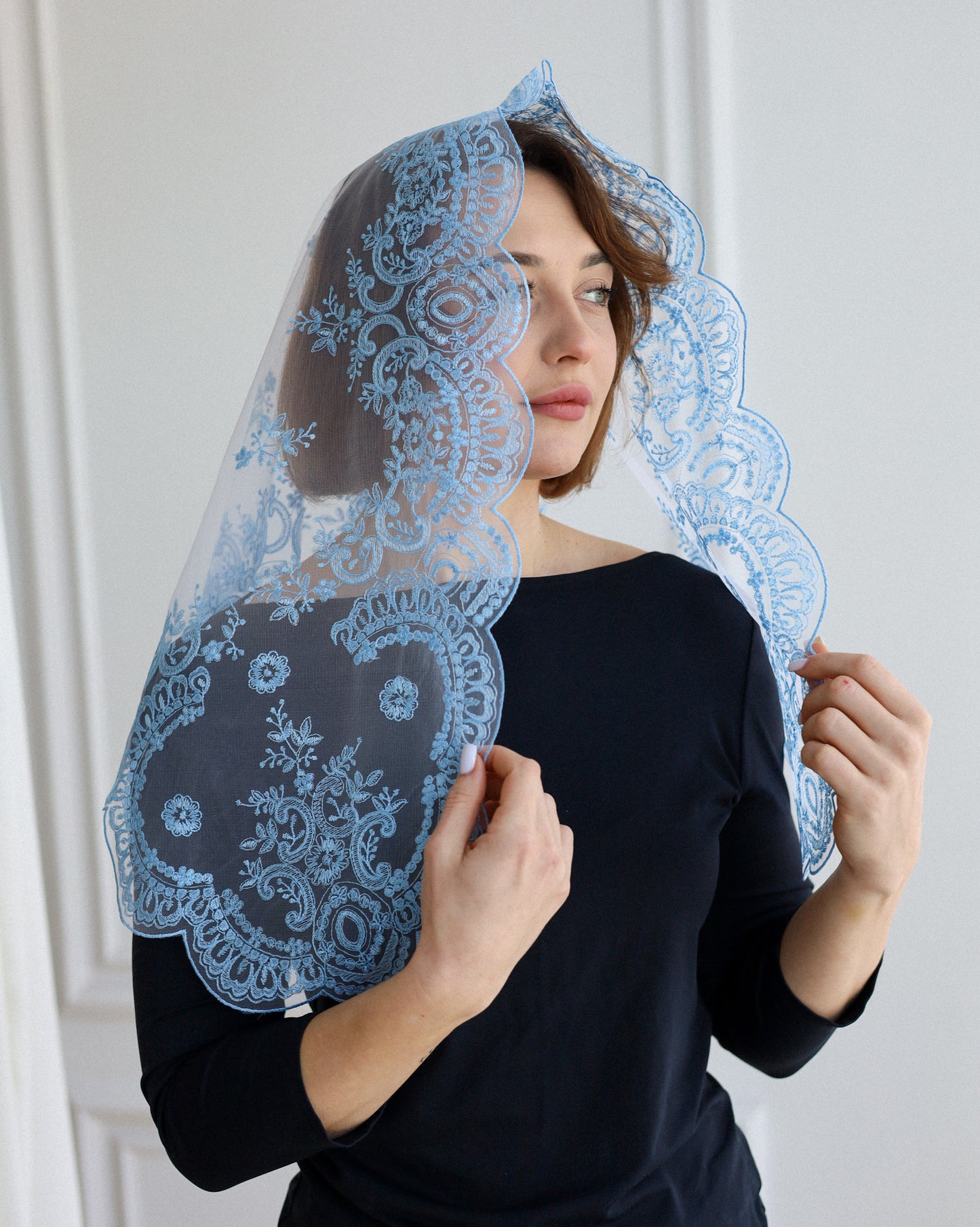 LIGHT BLUE NEW VEIL - MariaVeils