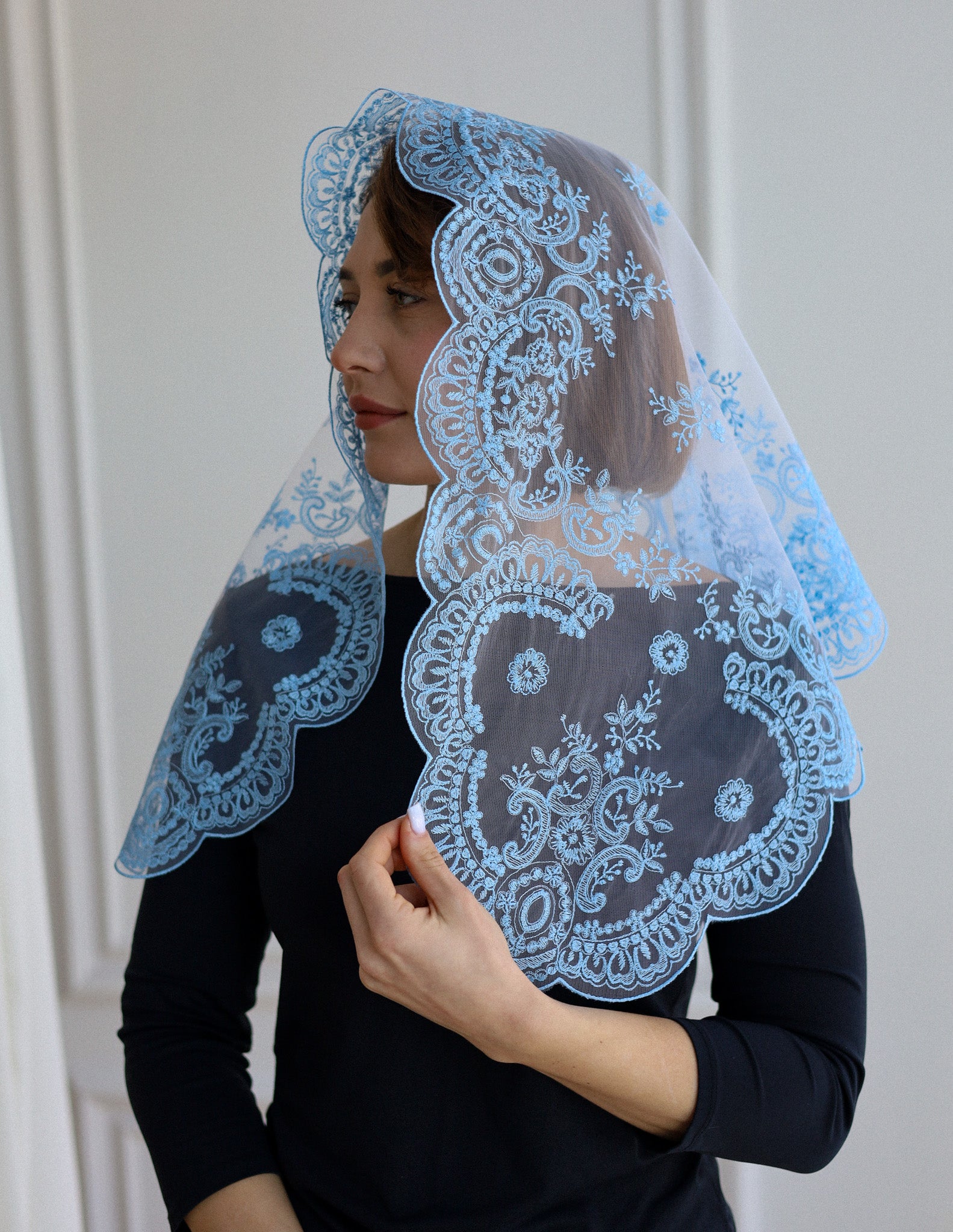 LIGHT BLUE NEW VEIL - MariaVeils