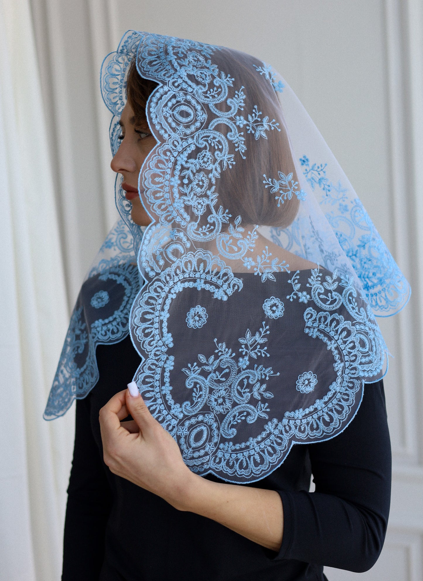 LIGHT BLUE NEW VEIL - MariaVeils