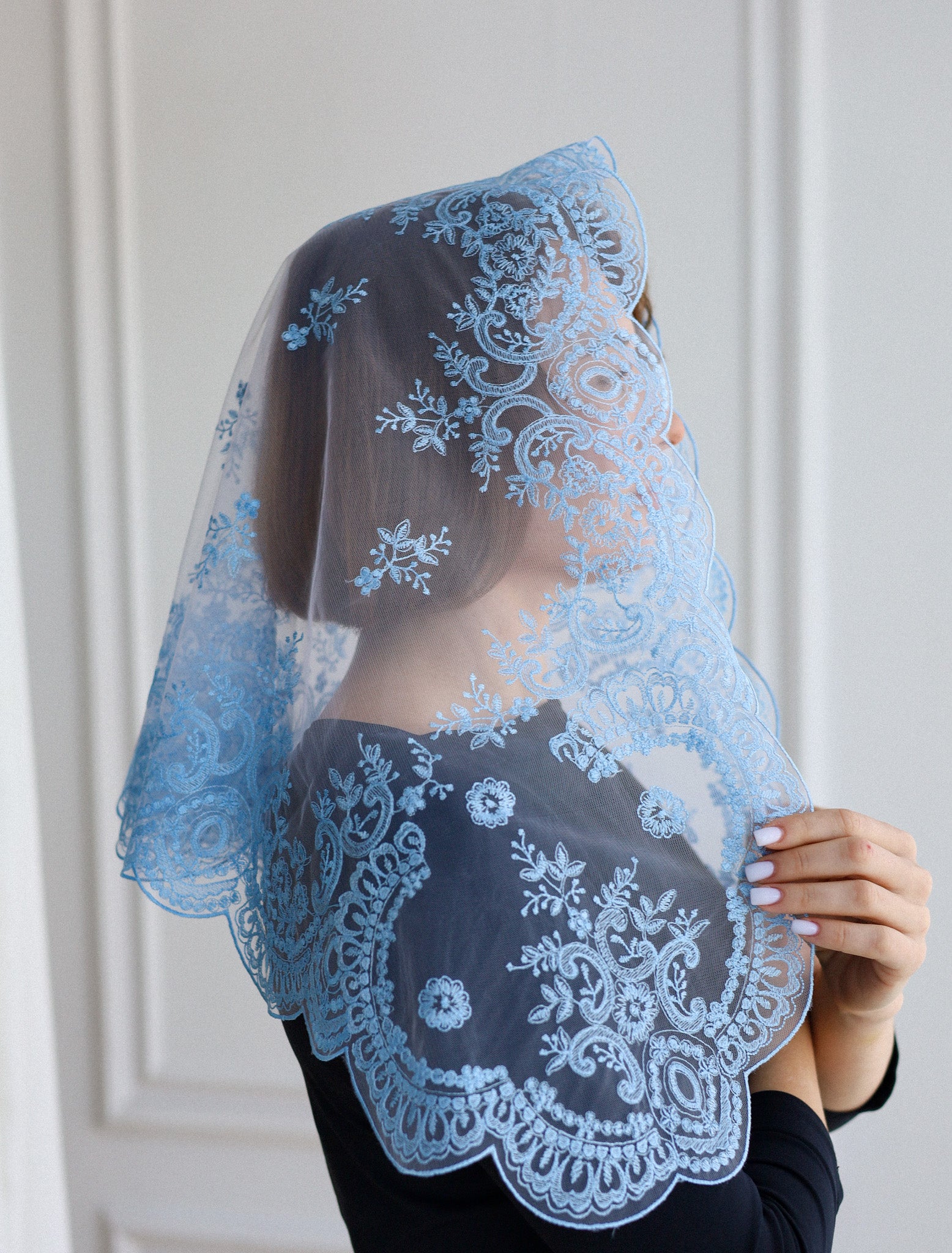 LIGHT BLUE NEW VEIL - MariaVeils