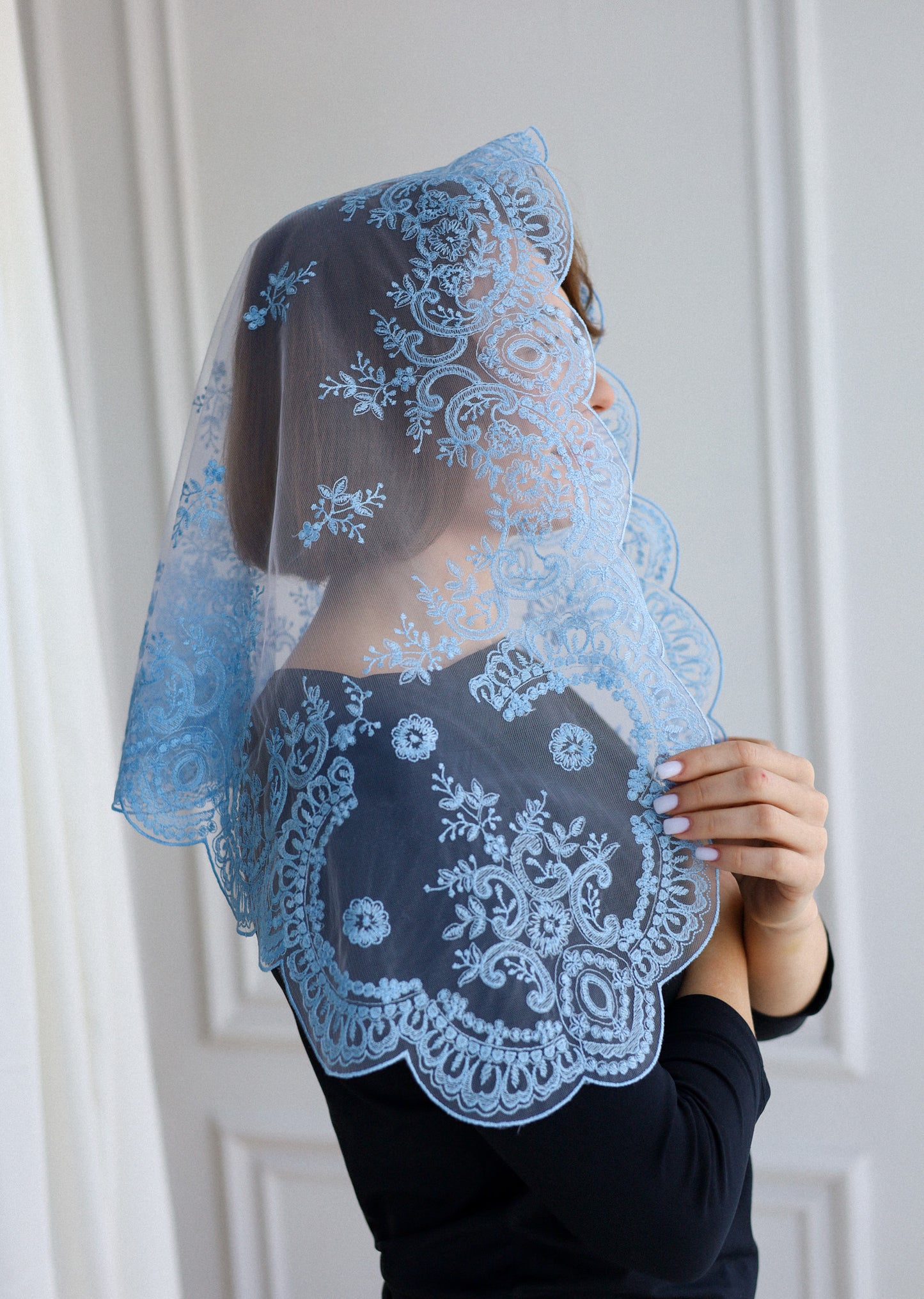 LIGHT BLUE NEW VEIL - MariaVeils