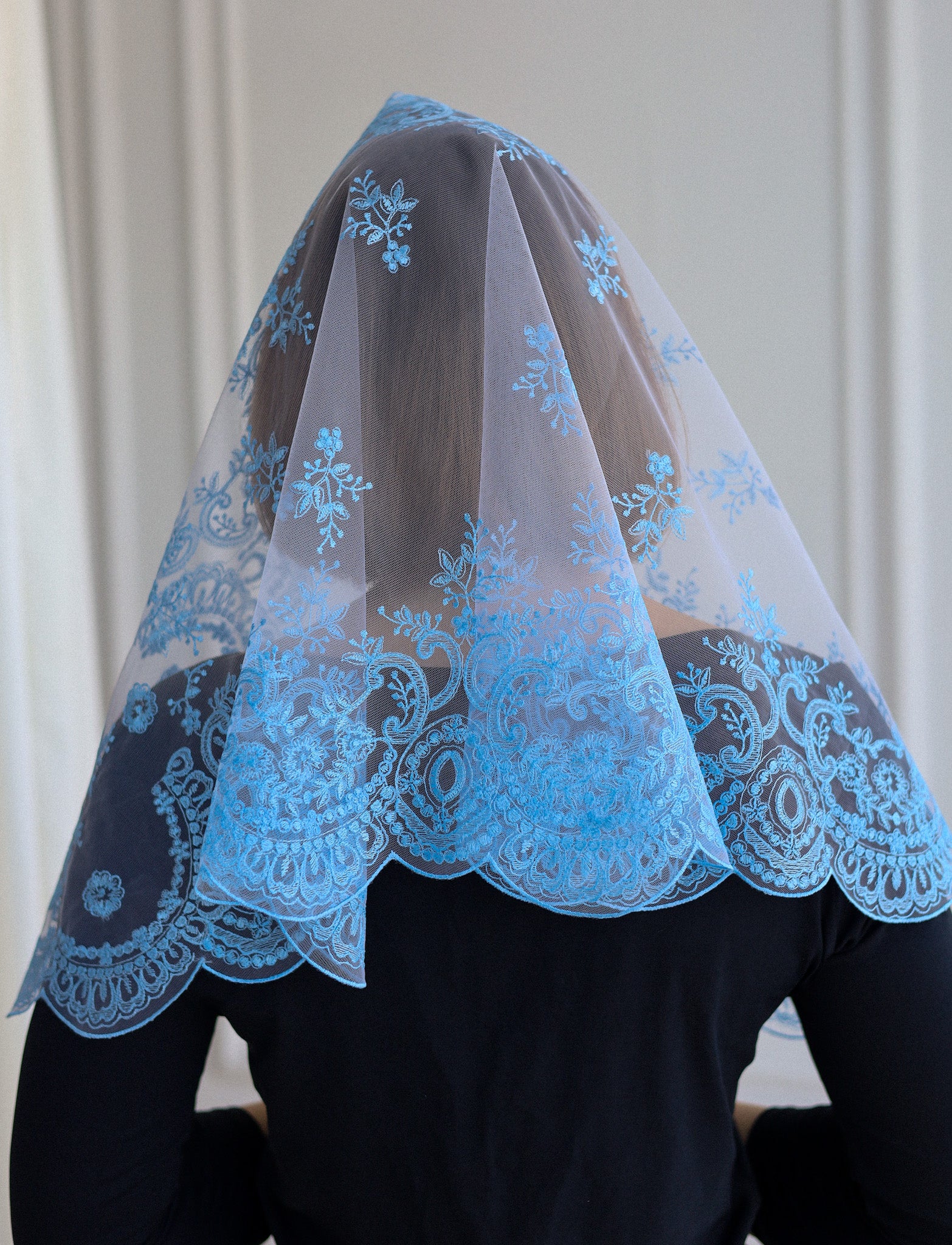 LIGHT BLUE NEW VEIL - MariaVeils