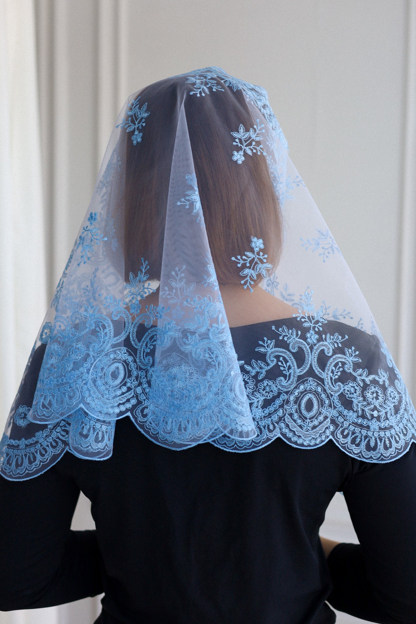 LIGHT BLUE NEW VEIL - MariaVeils