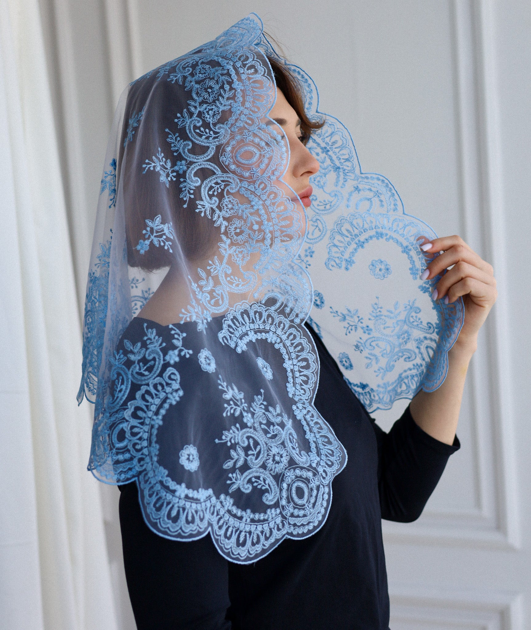LIGHT BLUE NEW VEIL - MariaVeils