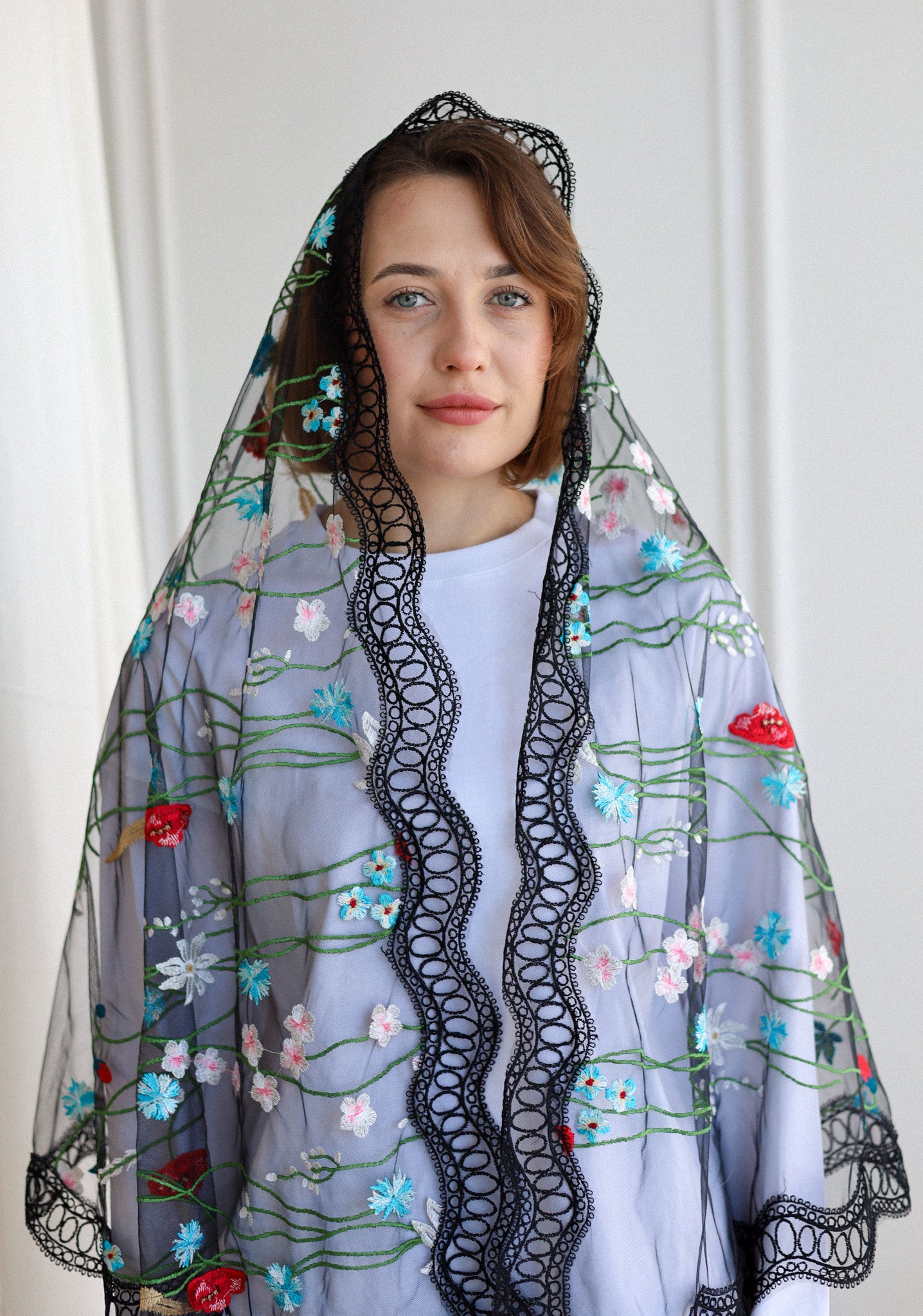EXTRA LONG BLACK VEIL - MariaVeils