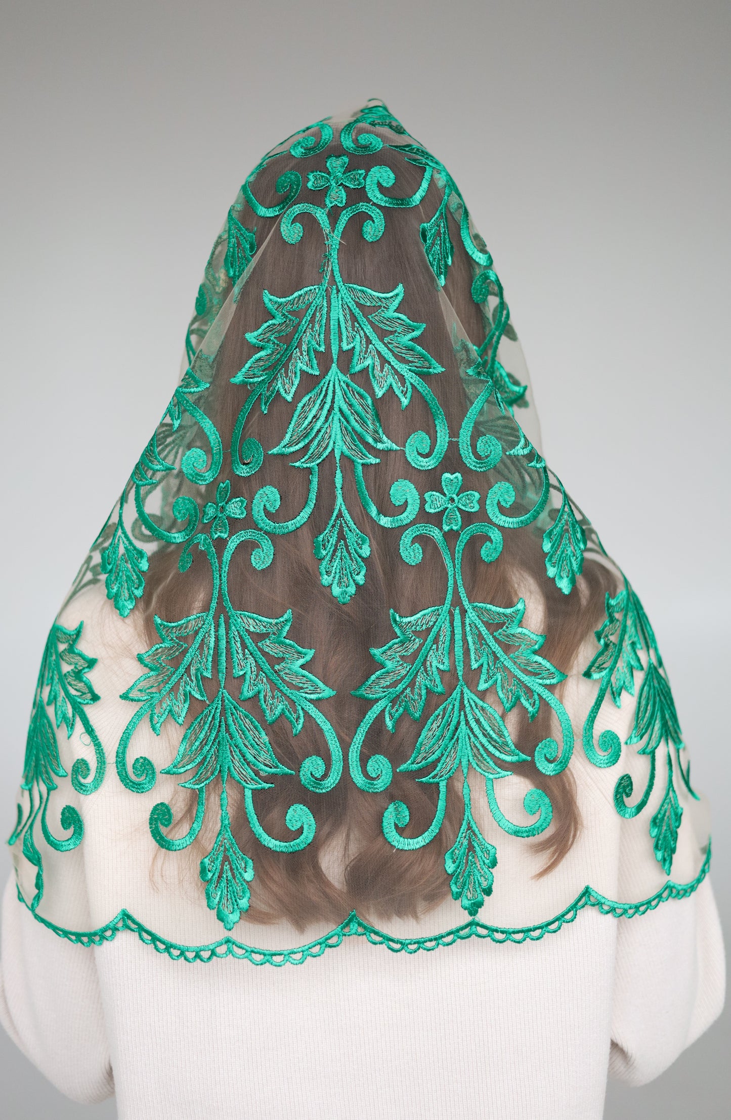 GREEN INFINITY VEIL - MariaVeils