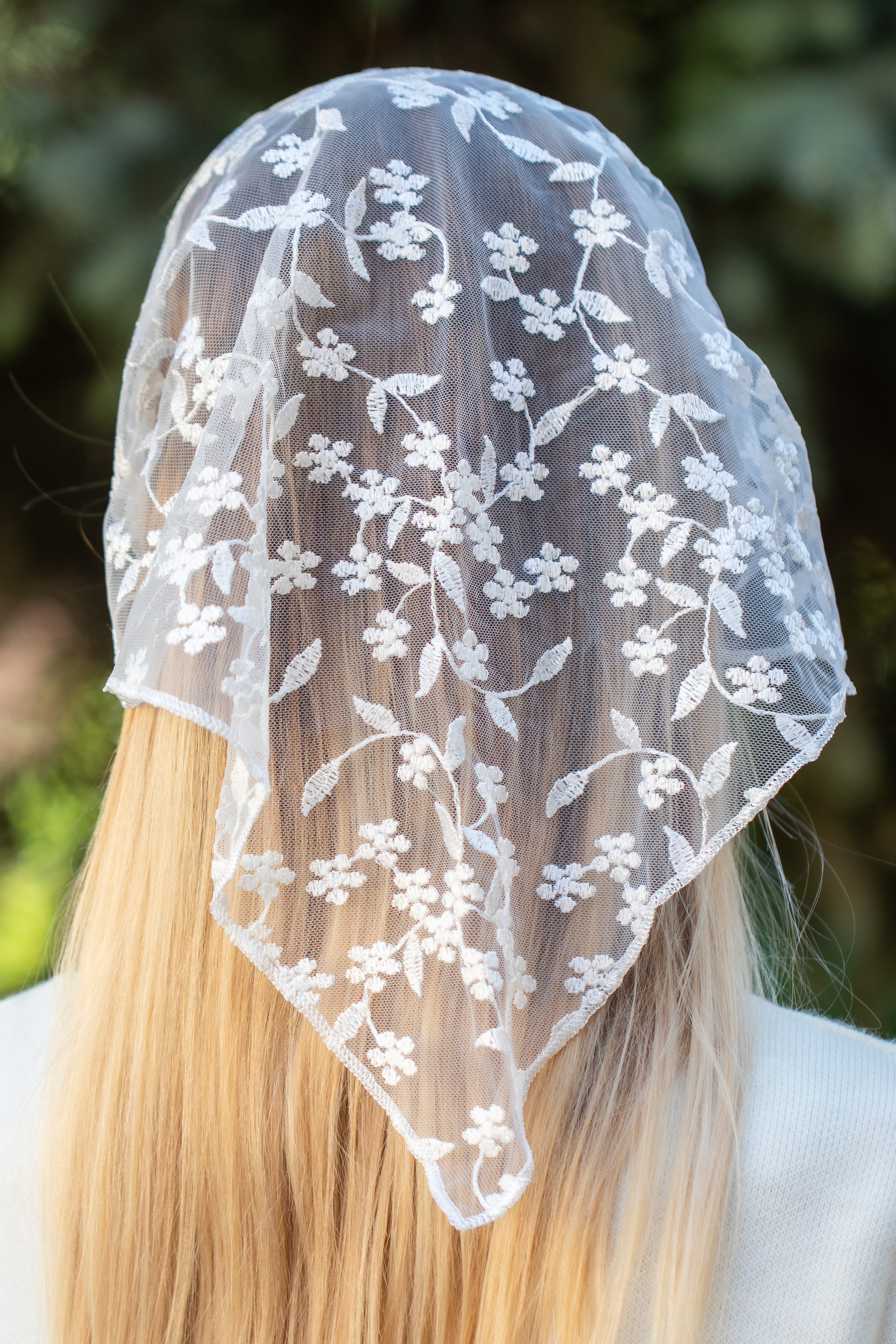 LACE IVORYHEADBAND - MariaVeils