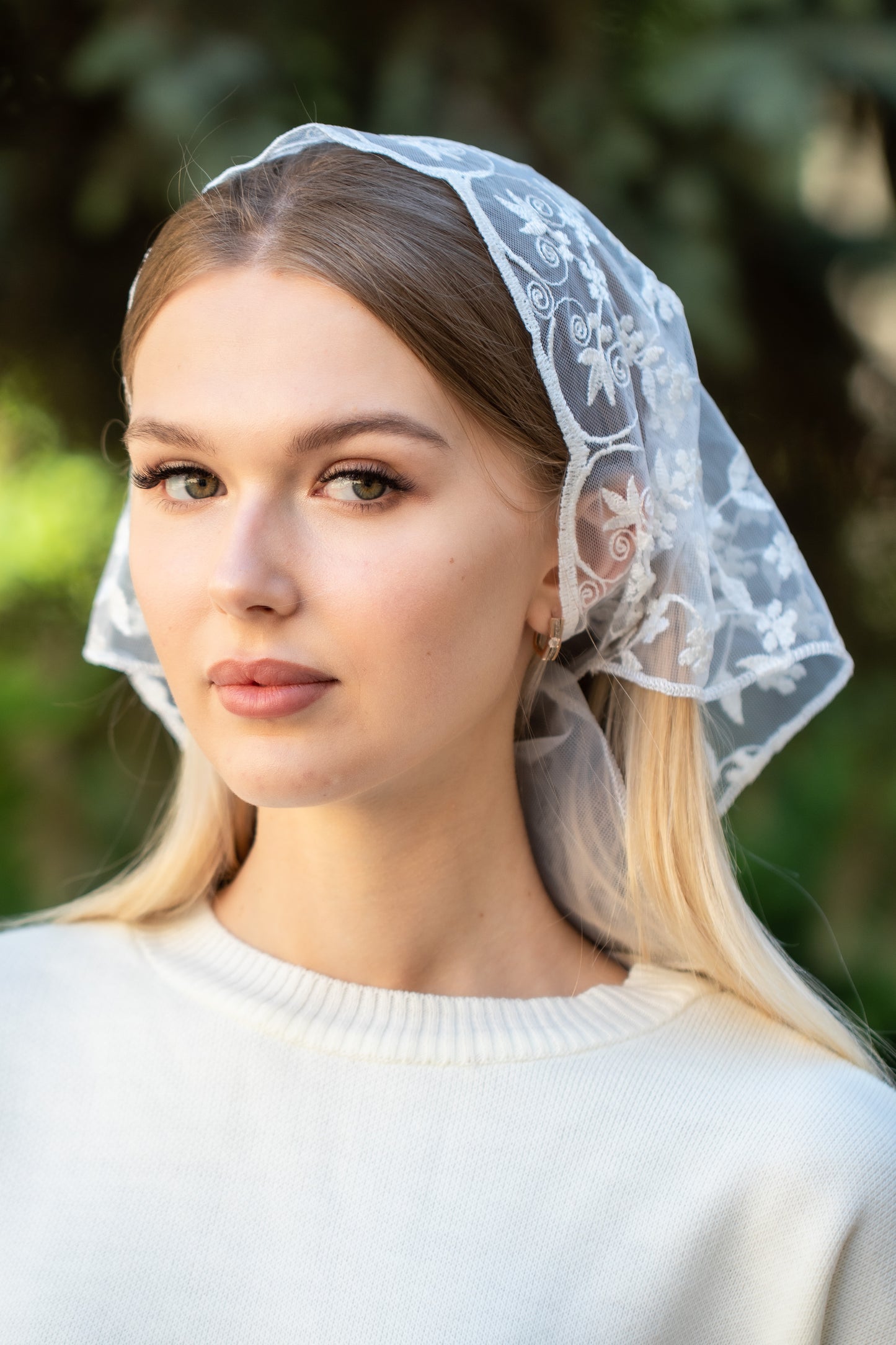 LACE IVORYHEADBAND - MariaVeils