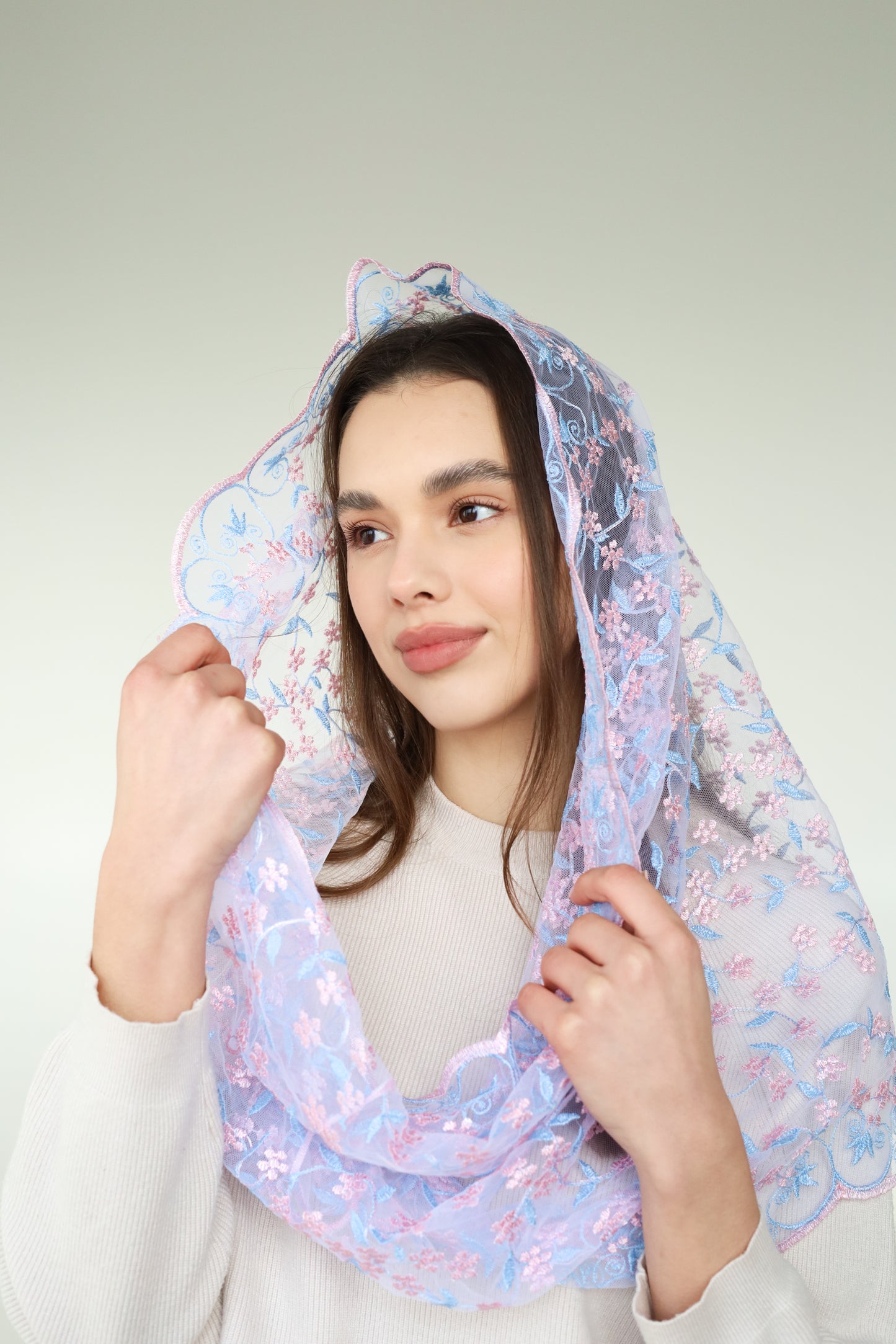 PINK & BLUE INFINITY VEIL - MariaVeils