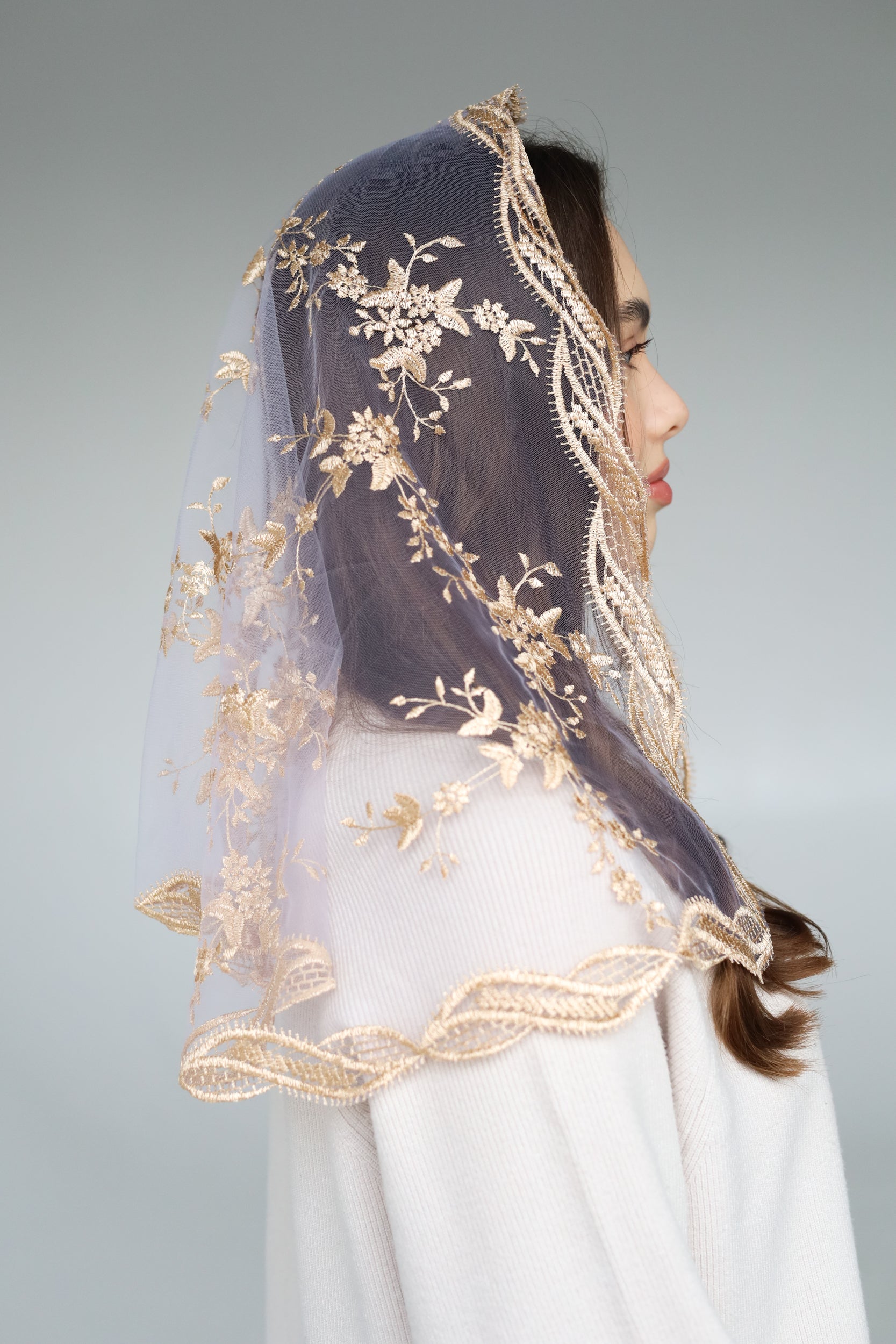 GOLD & PURPLE VEIL - MariaVeils