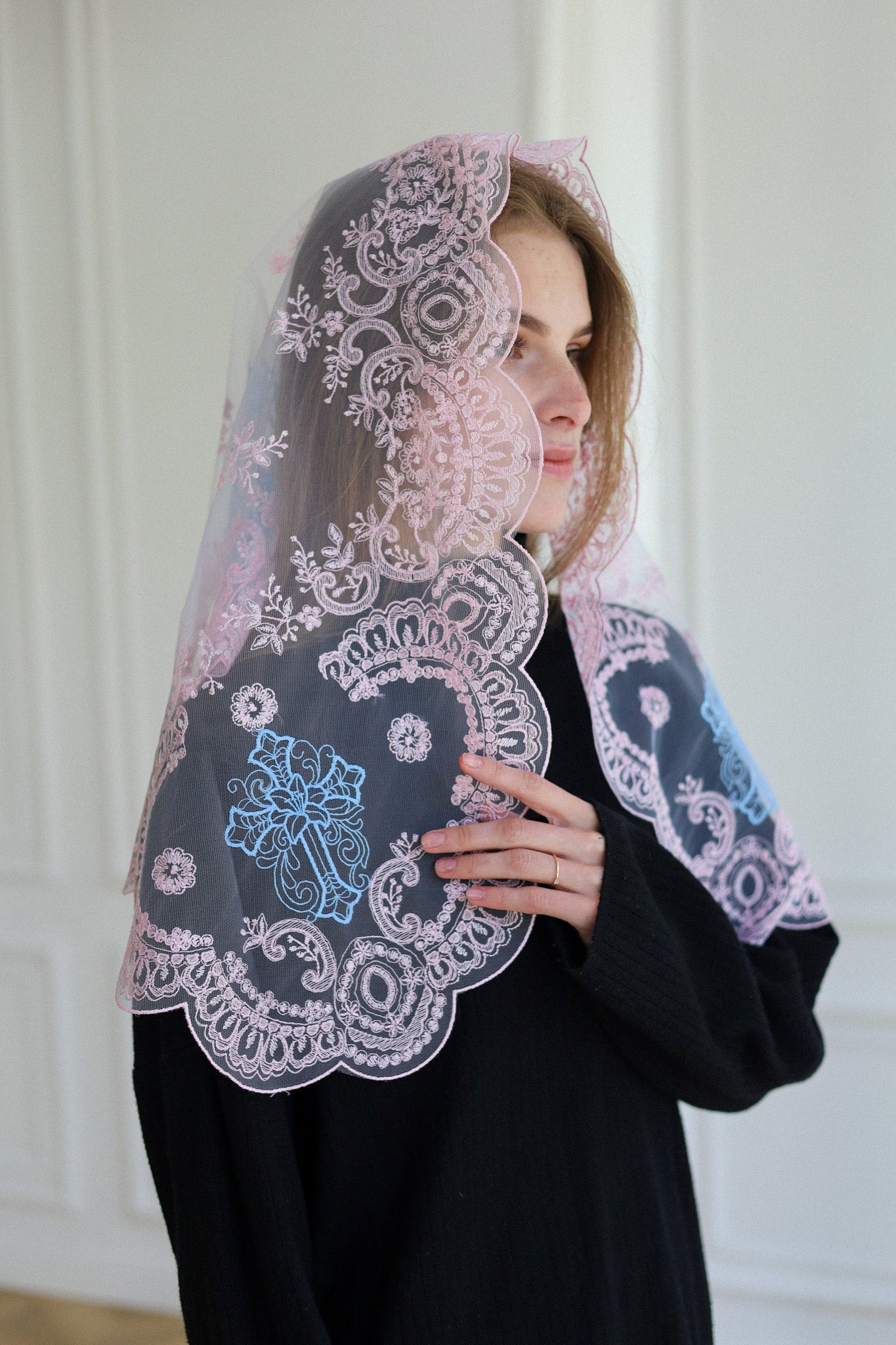 PINK SHORT VEIL