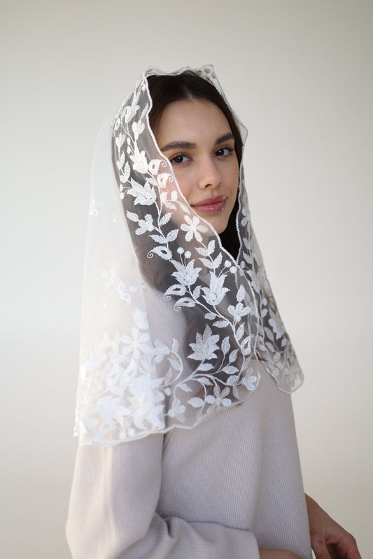 LONG IVORY VEIL - MariaVeils