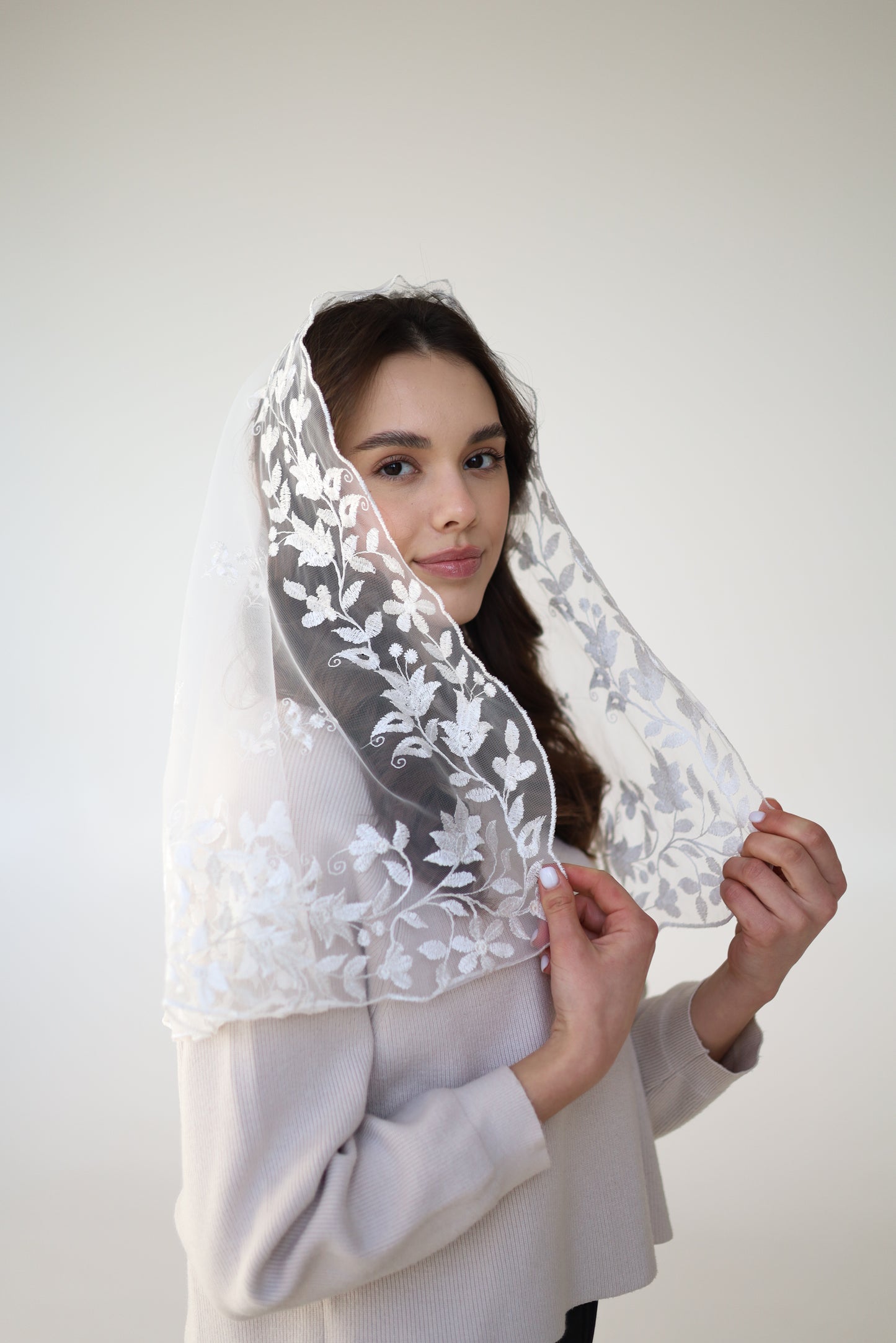 LONG IVORY VEIL - MariaVeils