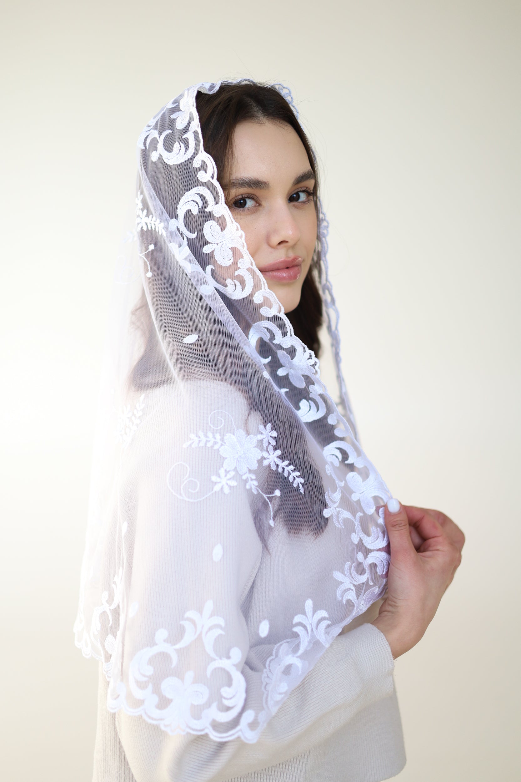 LONG IVORY VEIL - MariaVeils