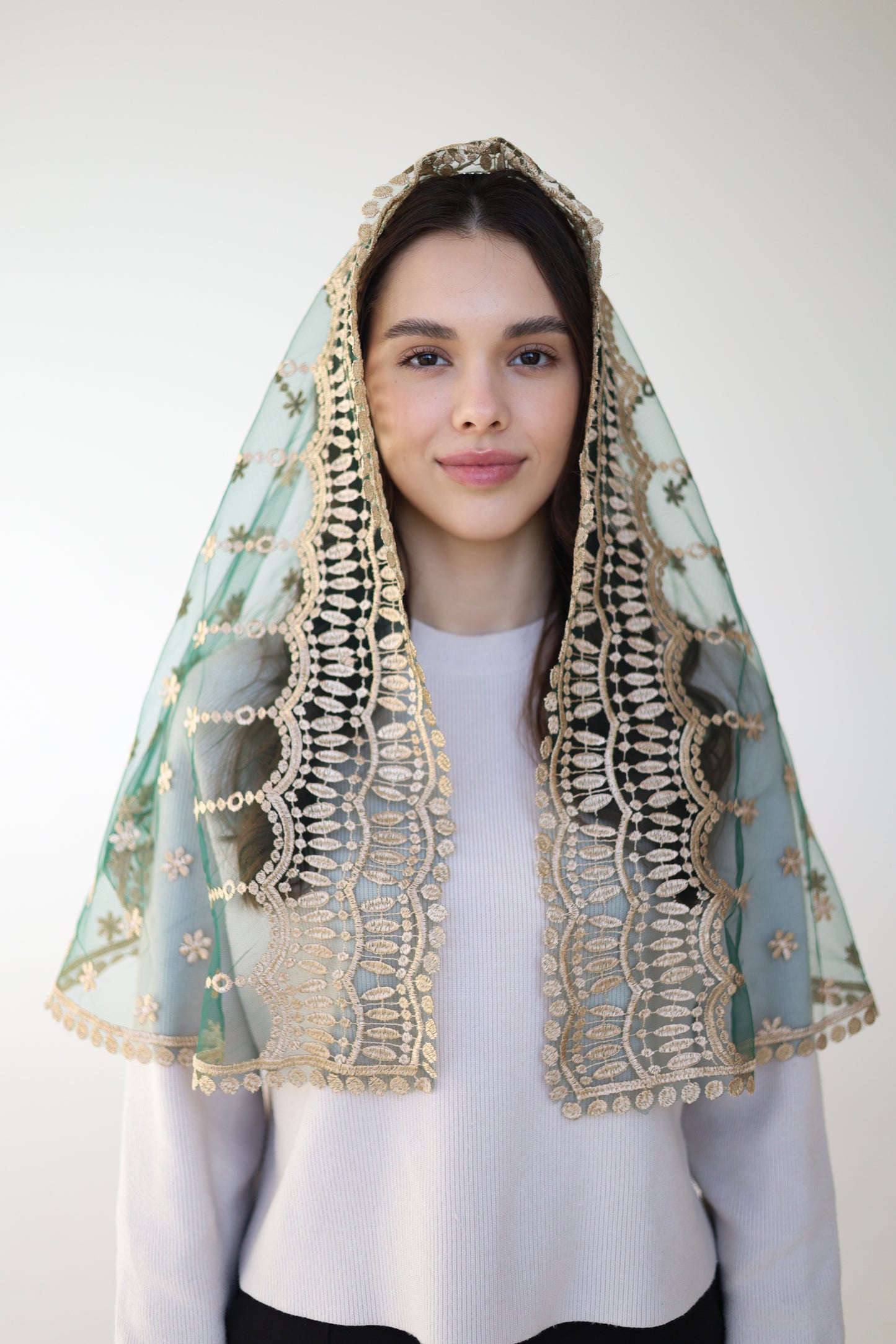 GOLD & PINK LONG VEIL - MariaVeils