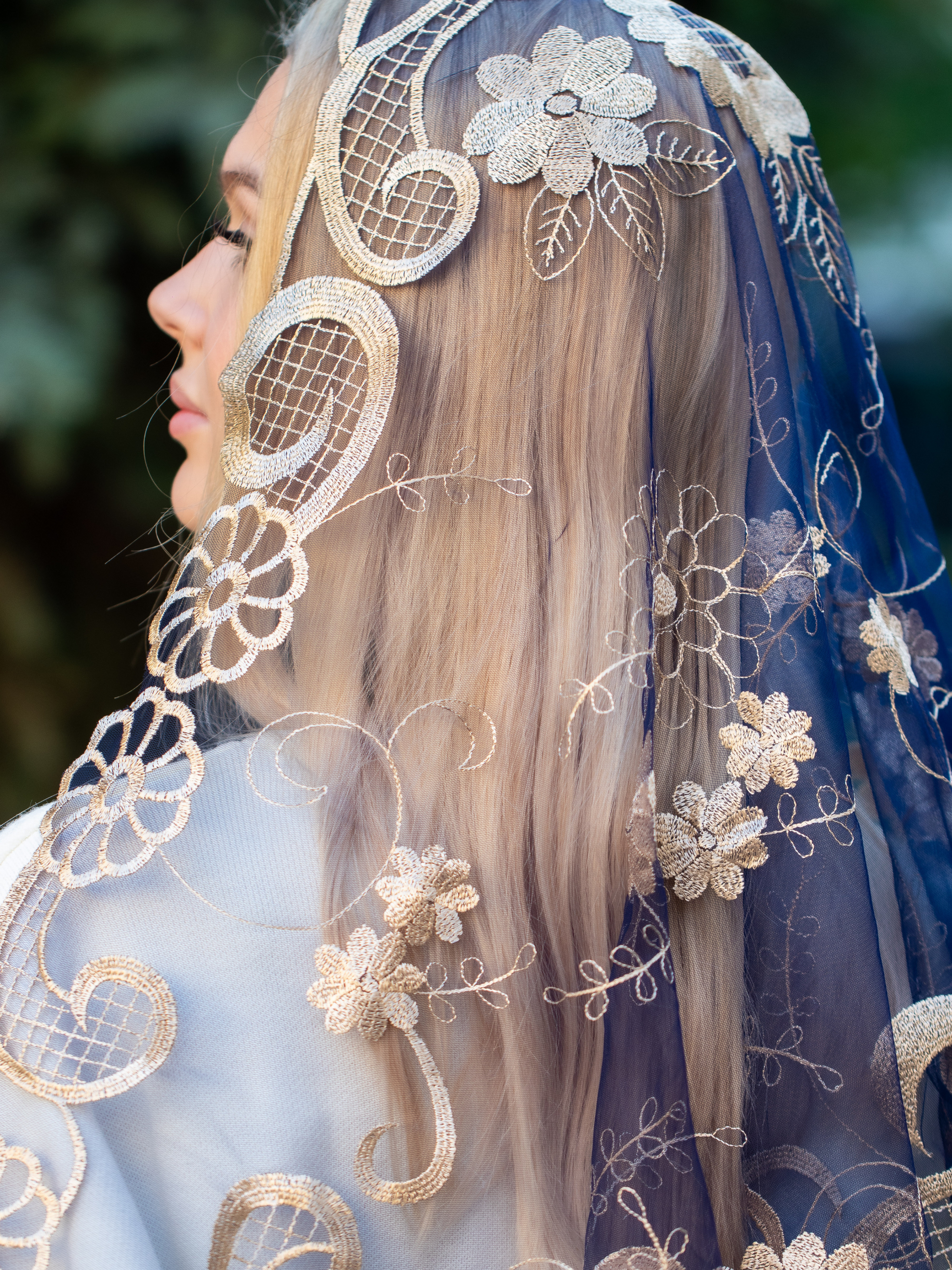 NEW!! Gold Chapel Veil - MariaVeils