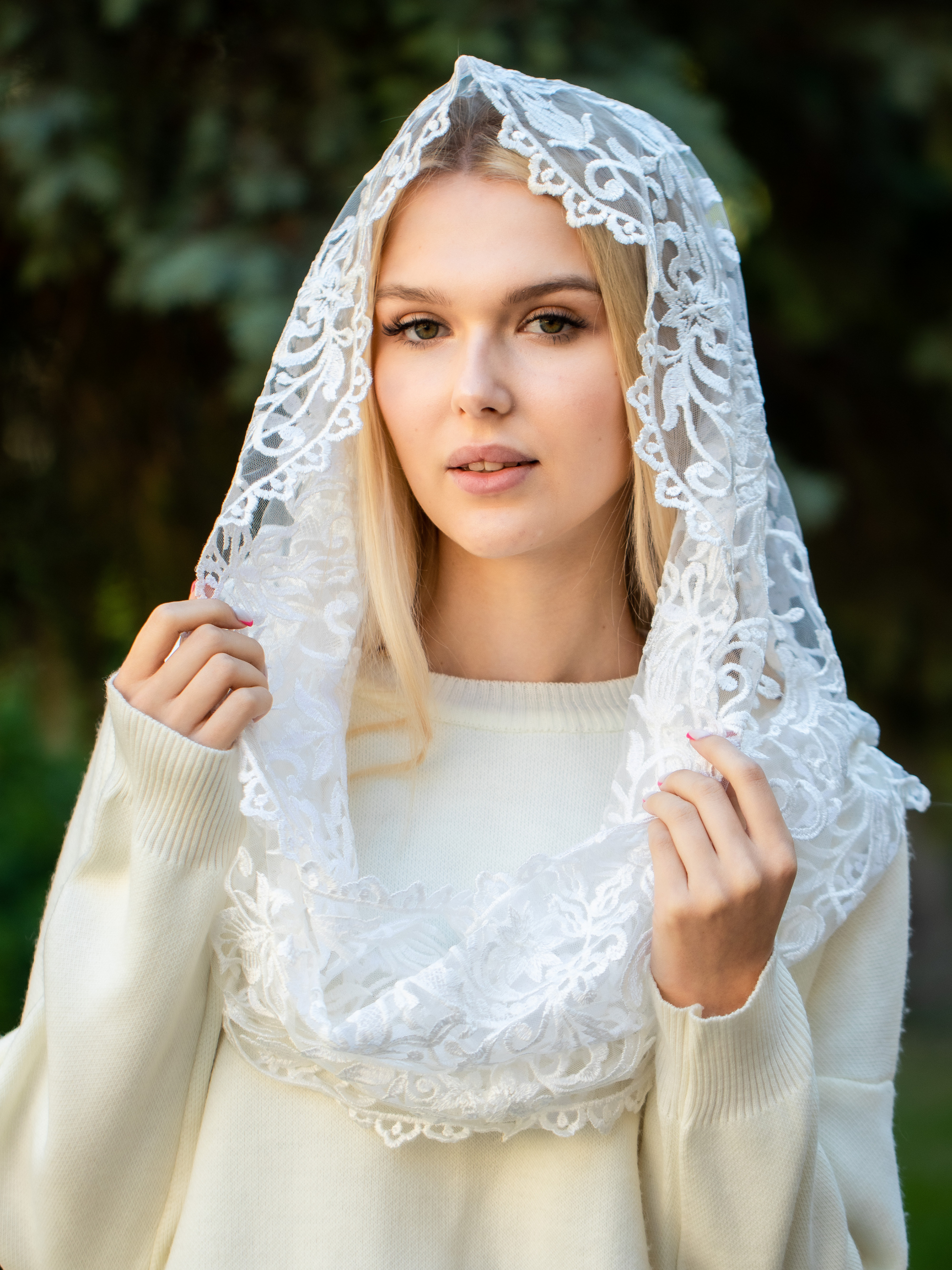 NEW!! Infinity ivory veil - MariaVeils