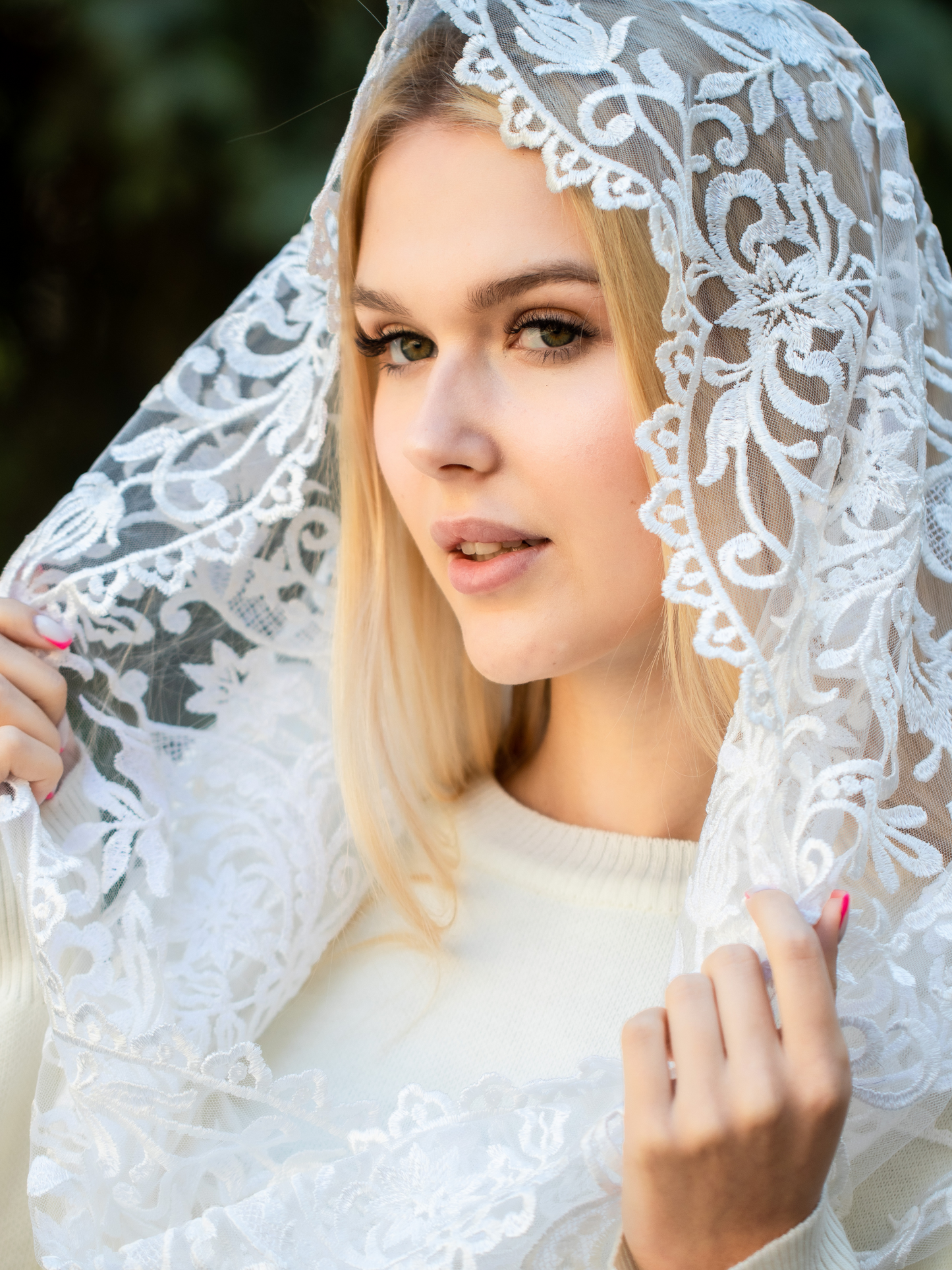 NEW!! Infinity ivory veil - MariaVeils