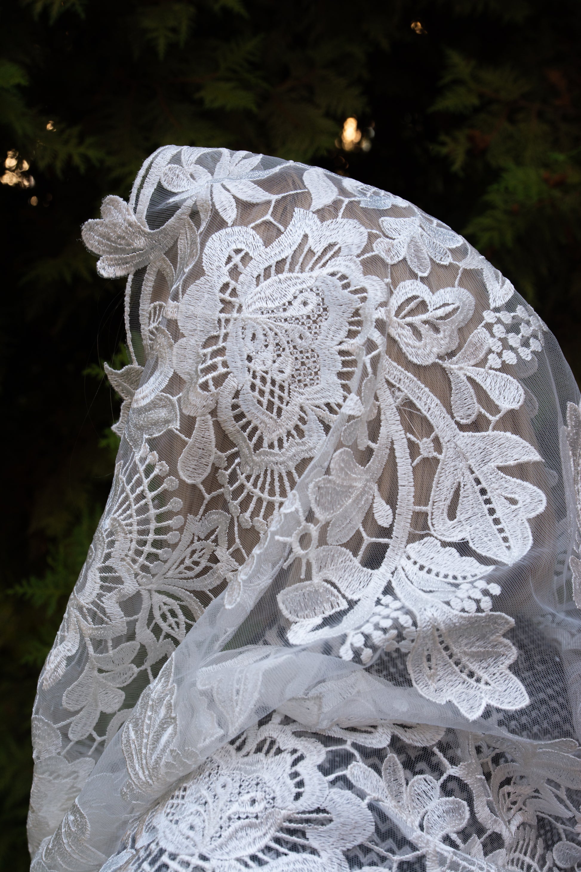 NEW!! Floral Infinity Mantilla - MariaVeils