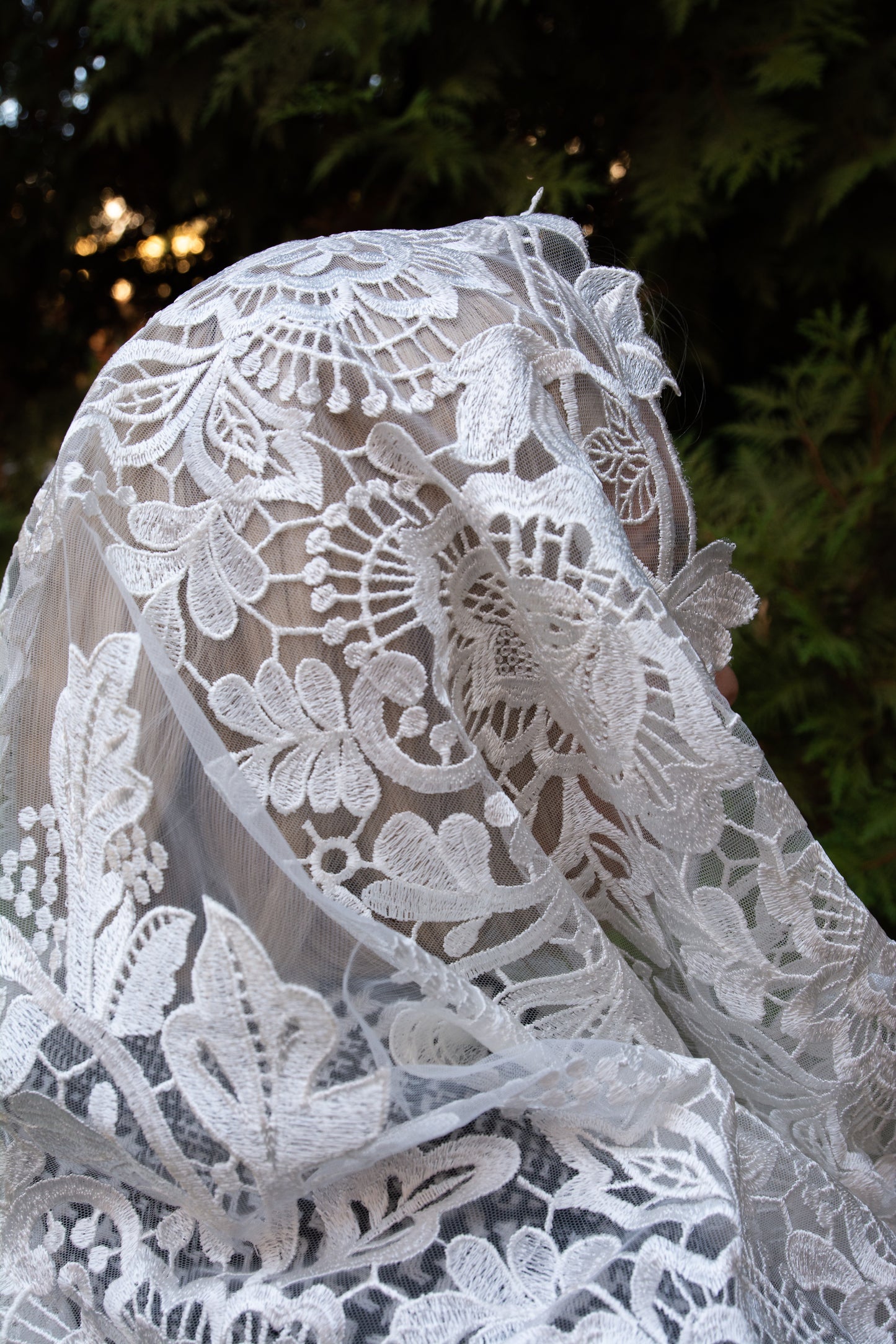 NEW!! Floral Infinity Mantilla - MariaVeils