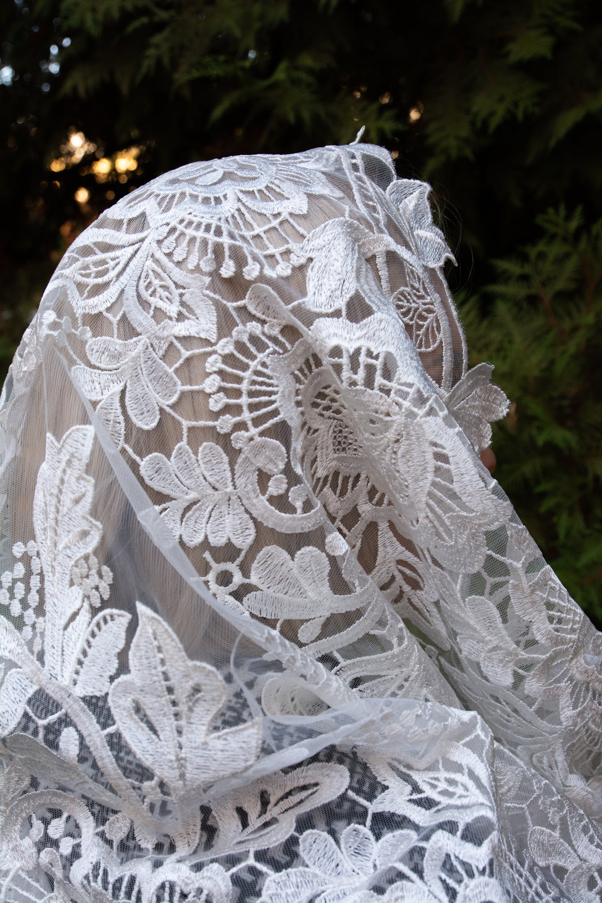 NEW!! Floral Infinity Mantilla - MariaVeils