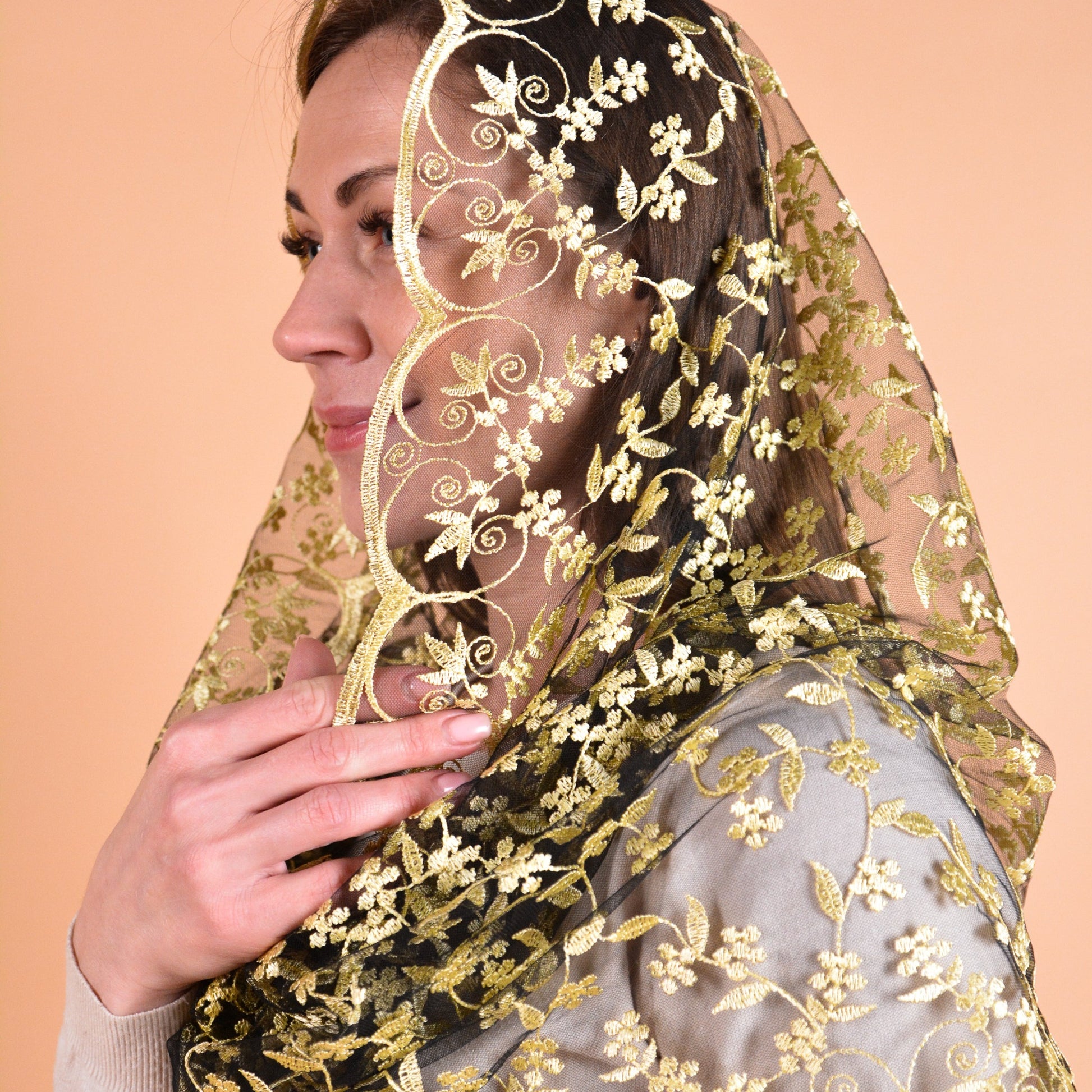 NEW!! Yellow Infinity Mantilla - MariaVeils