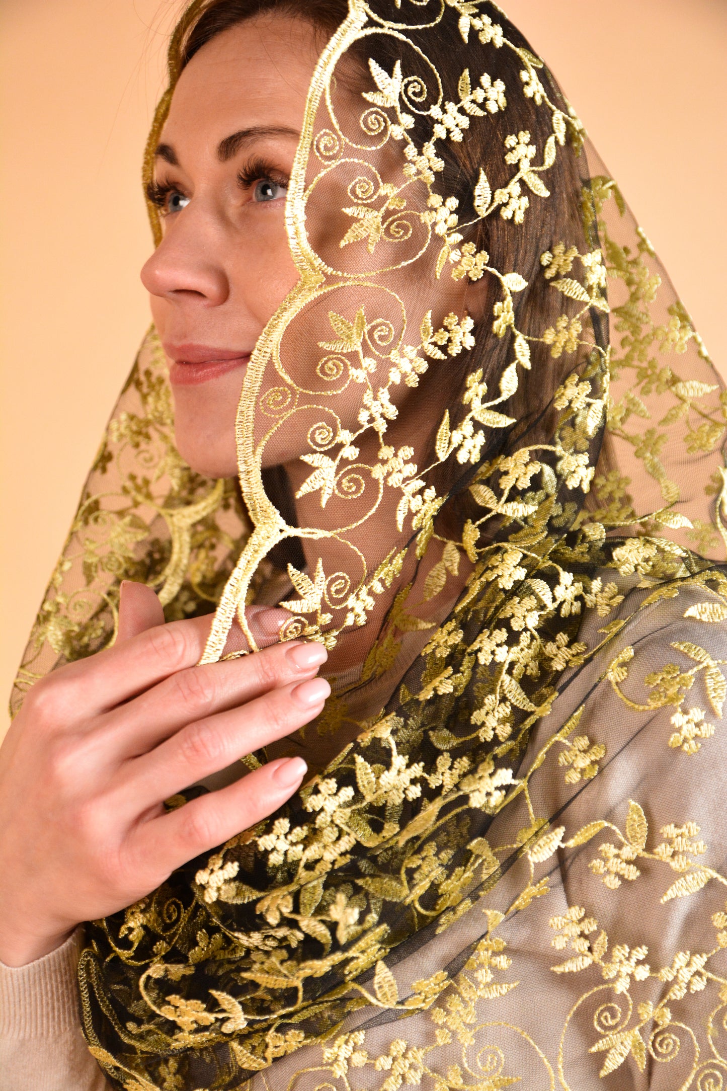 NEW!! Yellow Infinity Mantilla - MariaVeils