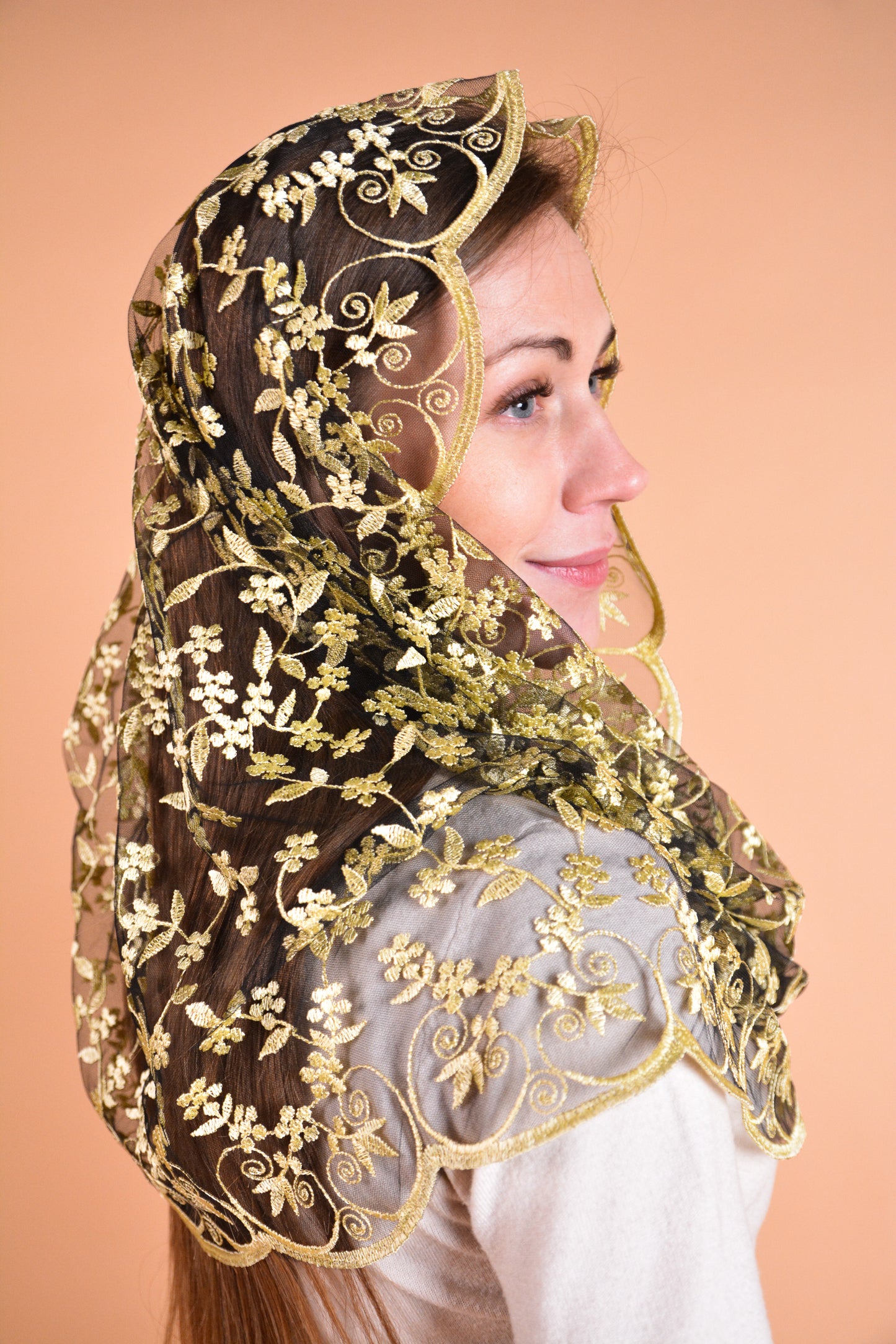 NEW!! Yellow Infinity Mantilla - MariaVeils