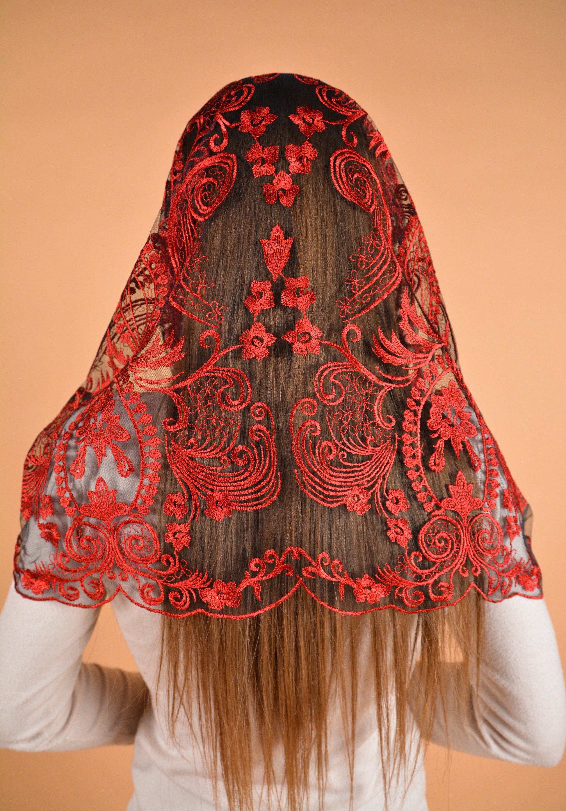 NEW! Red Infinity Veil - MariaVeils