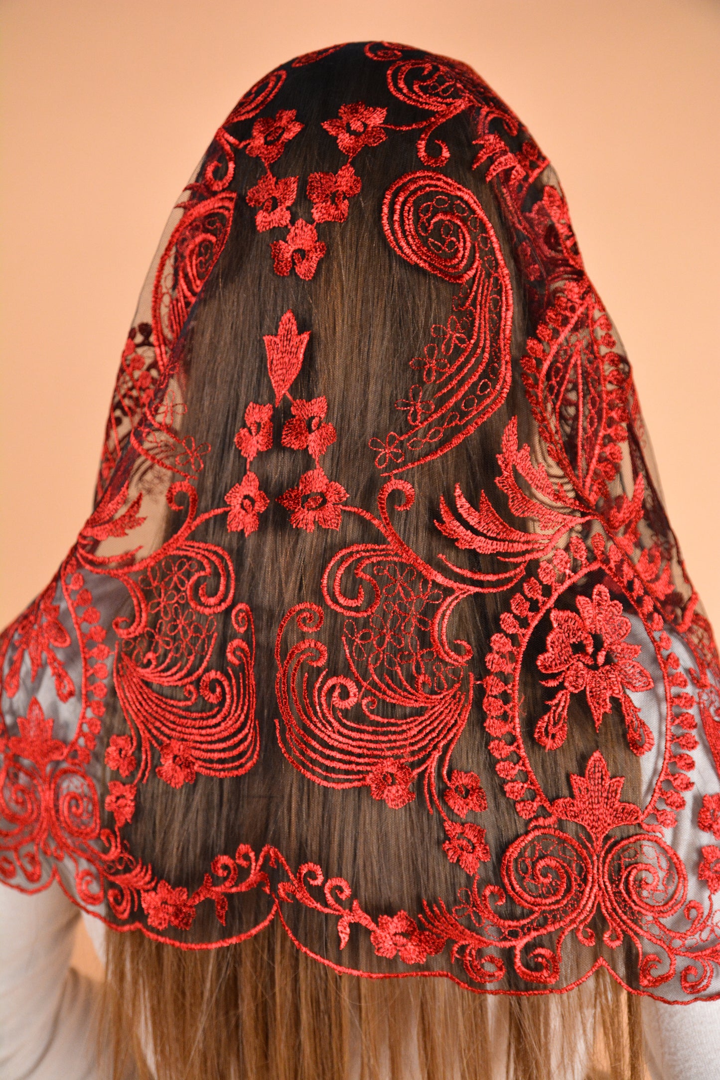 NEW! Red Infinity Veil - MariaVeils
