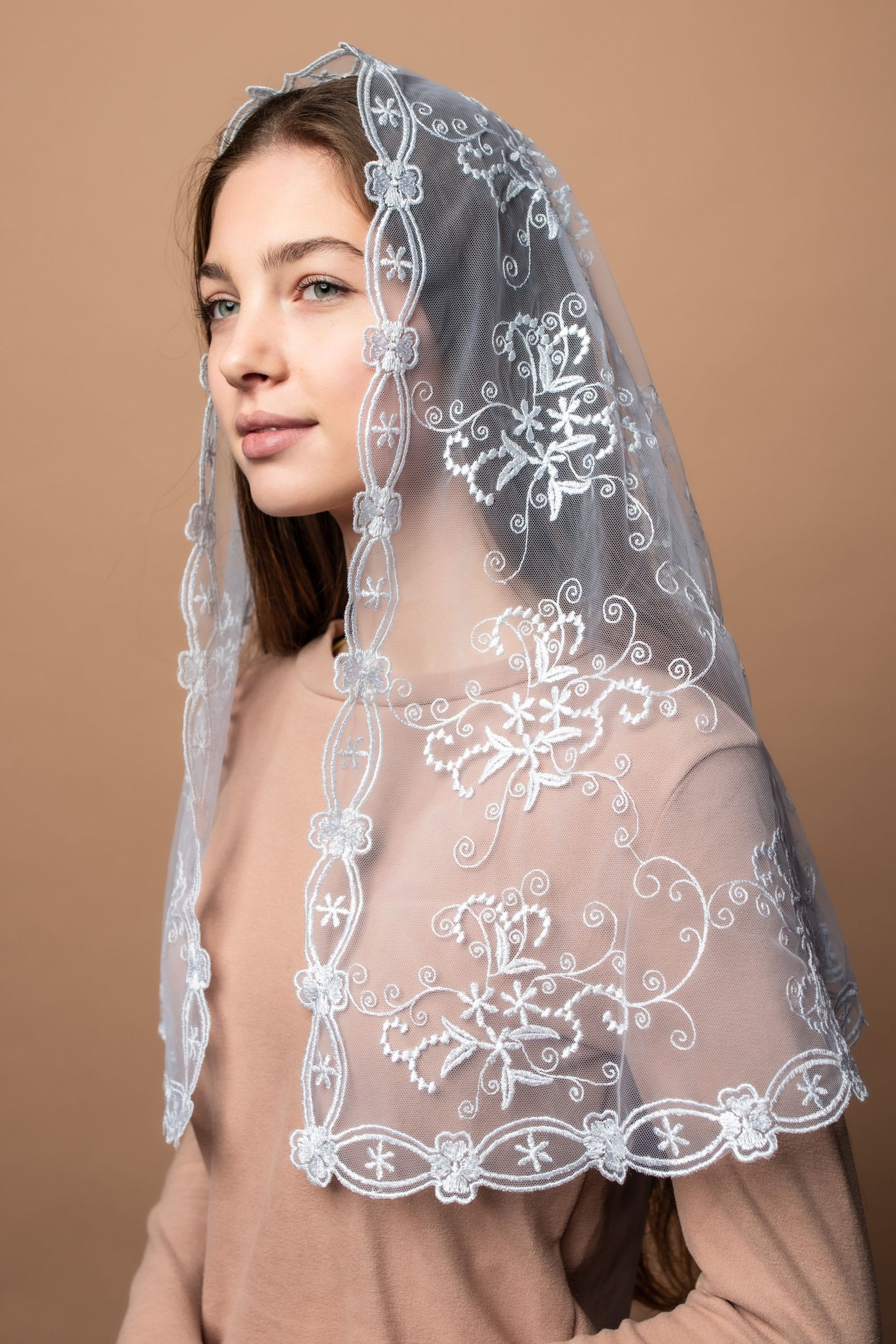 Catholic head covering veil - MariaVeils