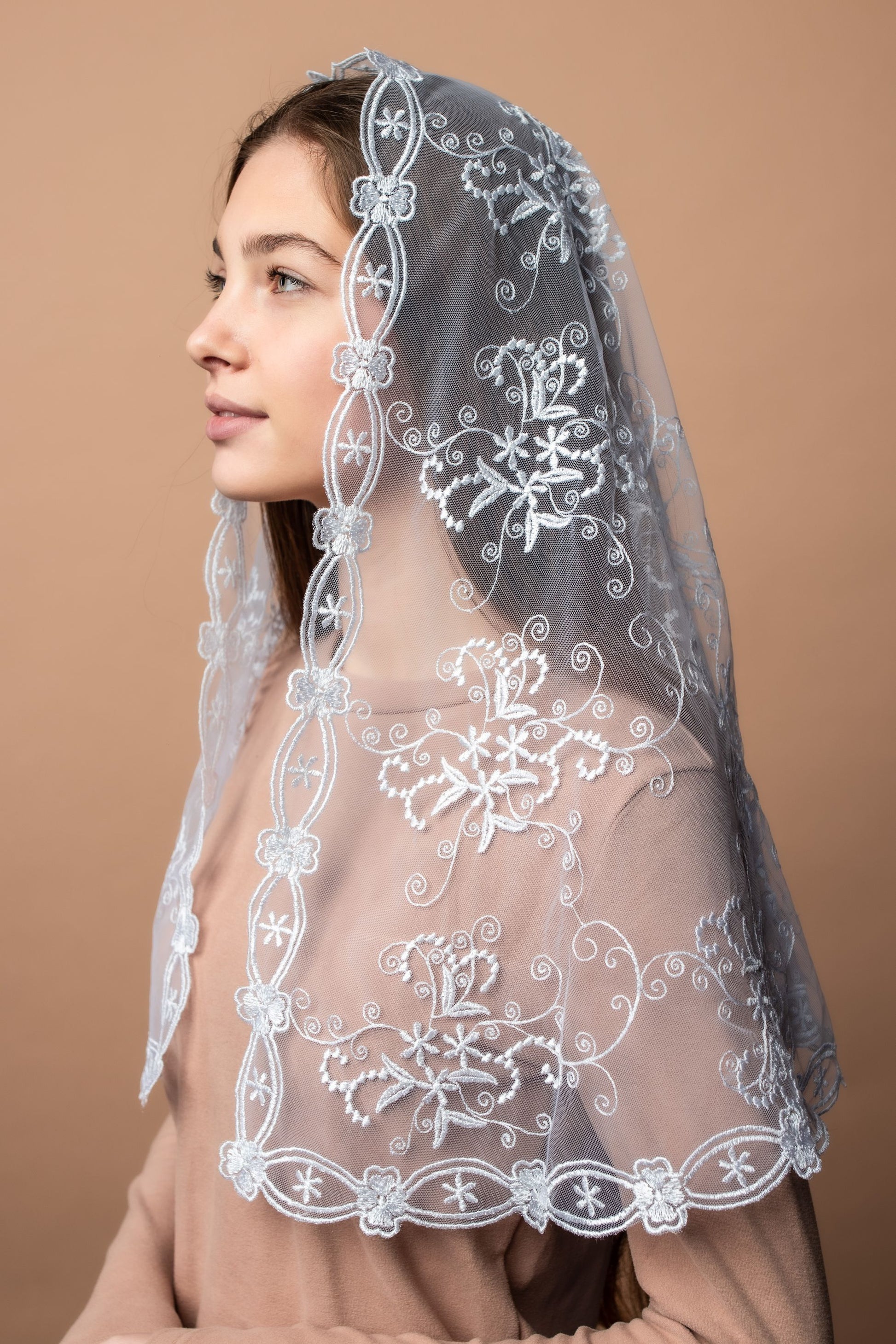 Catholic head covering veil - MariaVeils