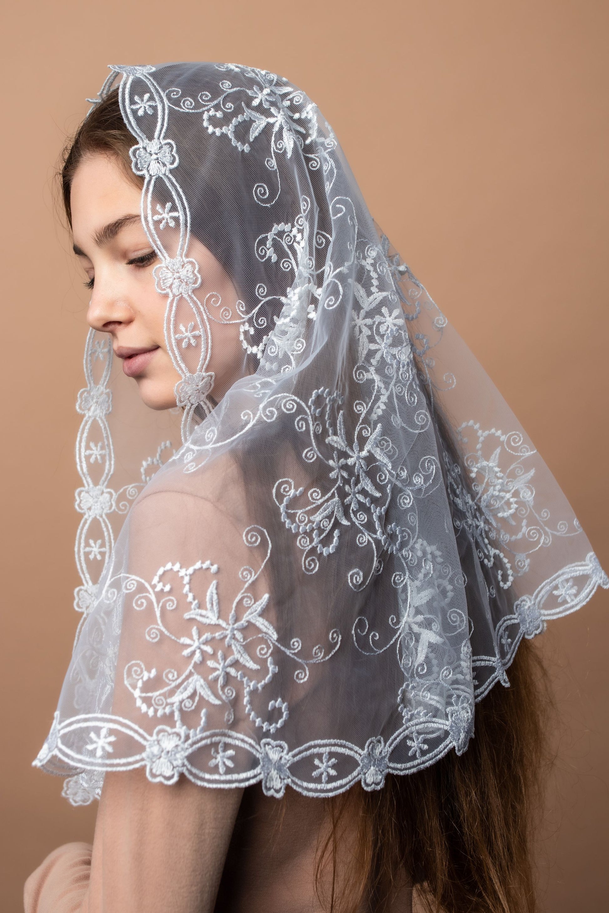 Catholic head covering veil - MariaVeils