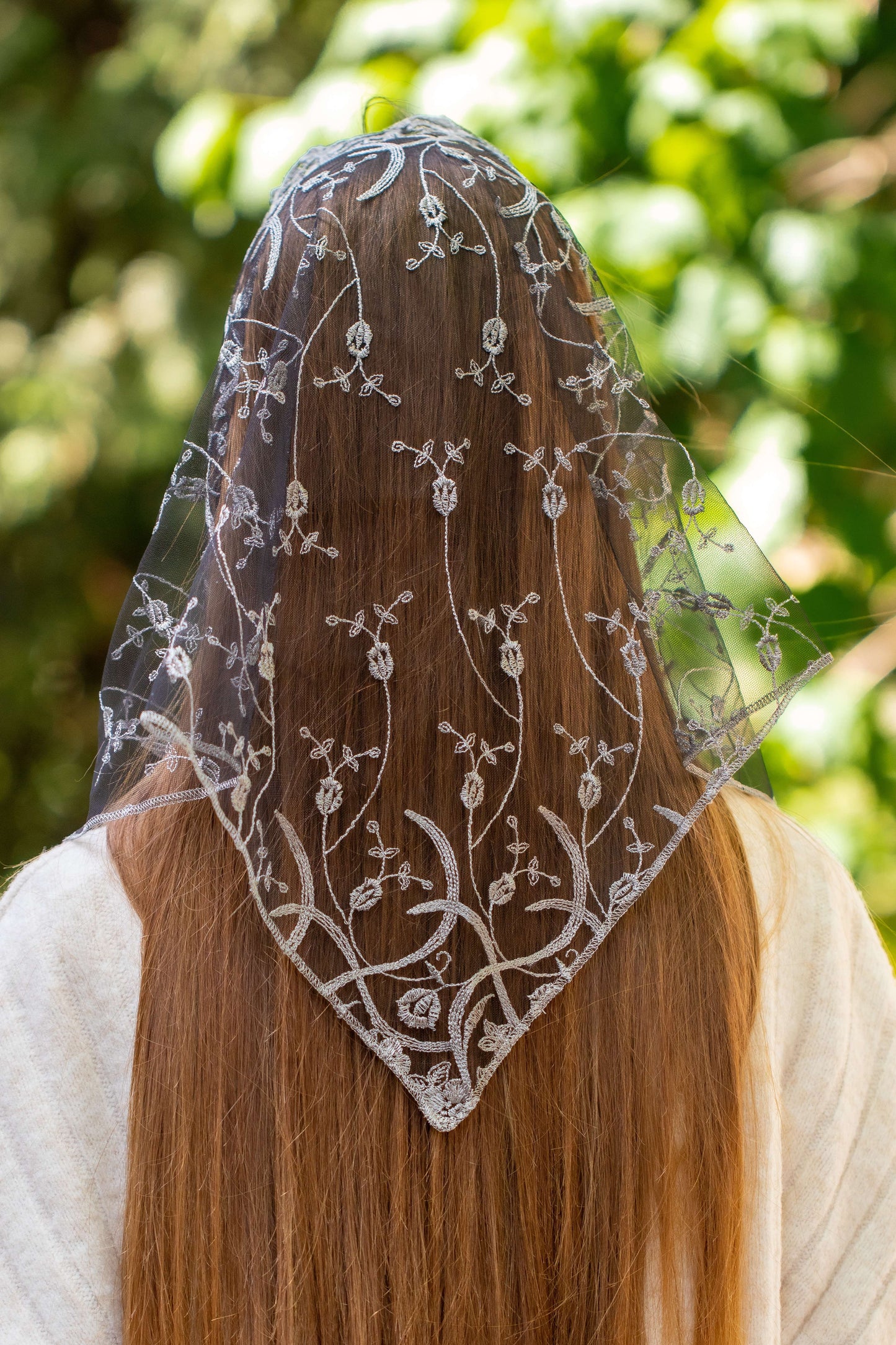 NEW!! Triangle grey veil - MariaVeils